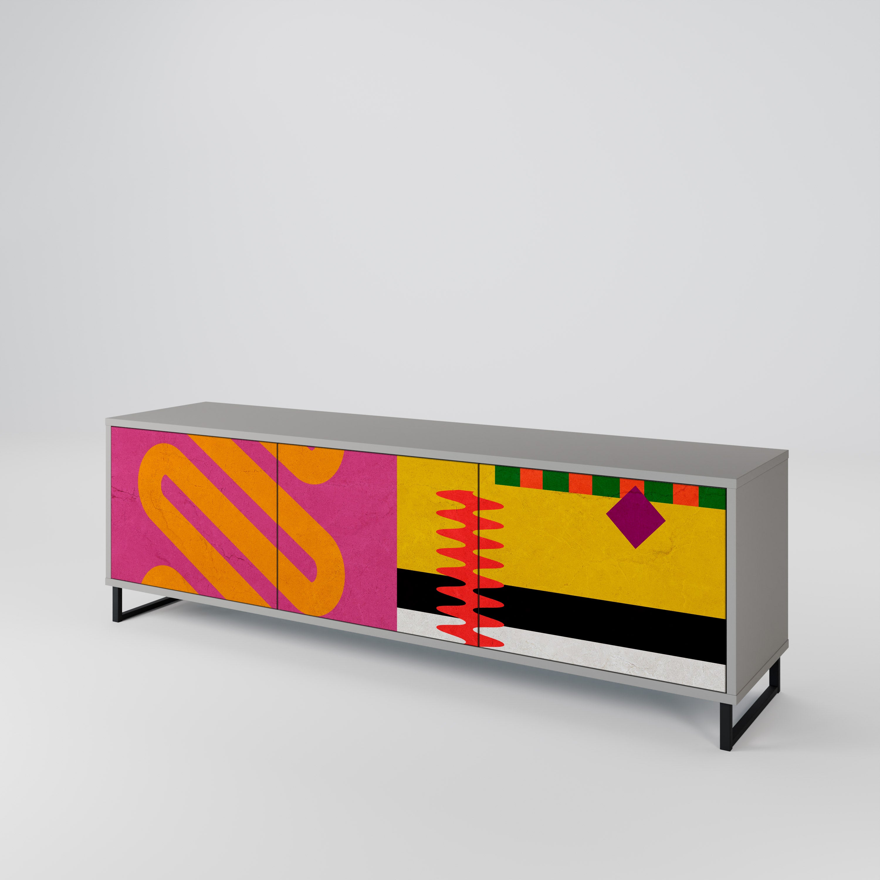 VIVID ART 3-Door TV Cabinet