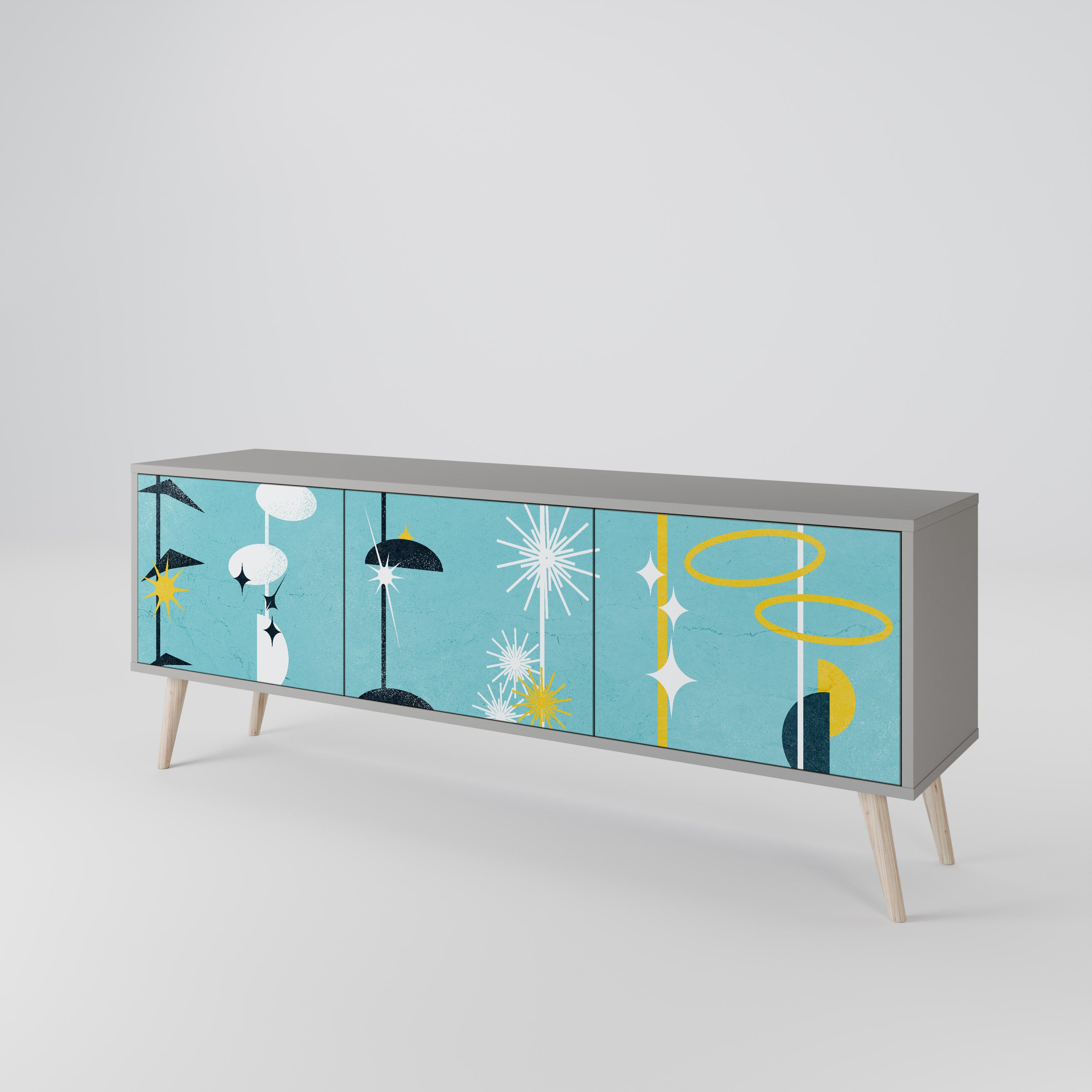PATHS TO HAPPINESS 3-Door TV Cabinet
