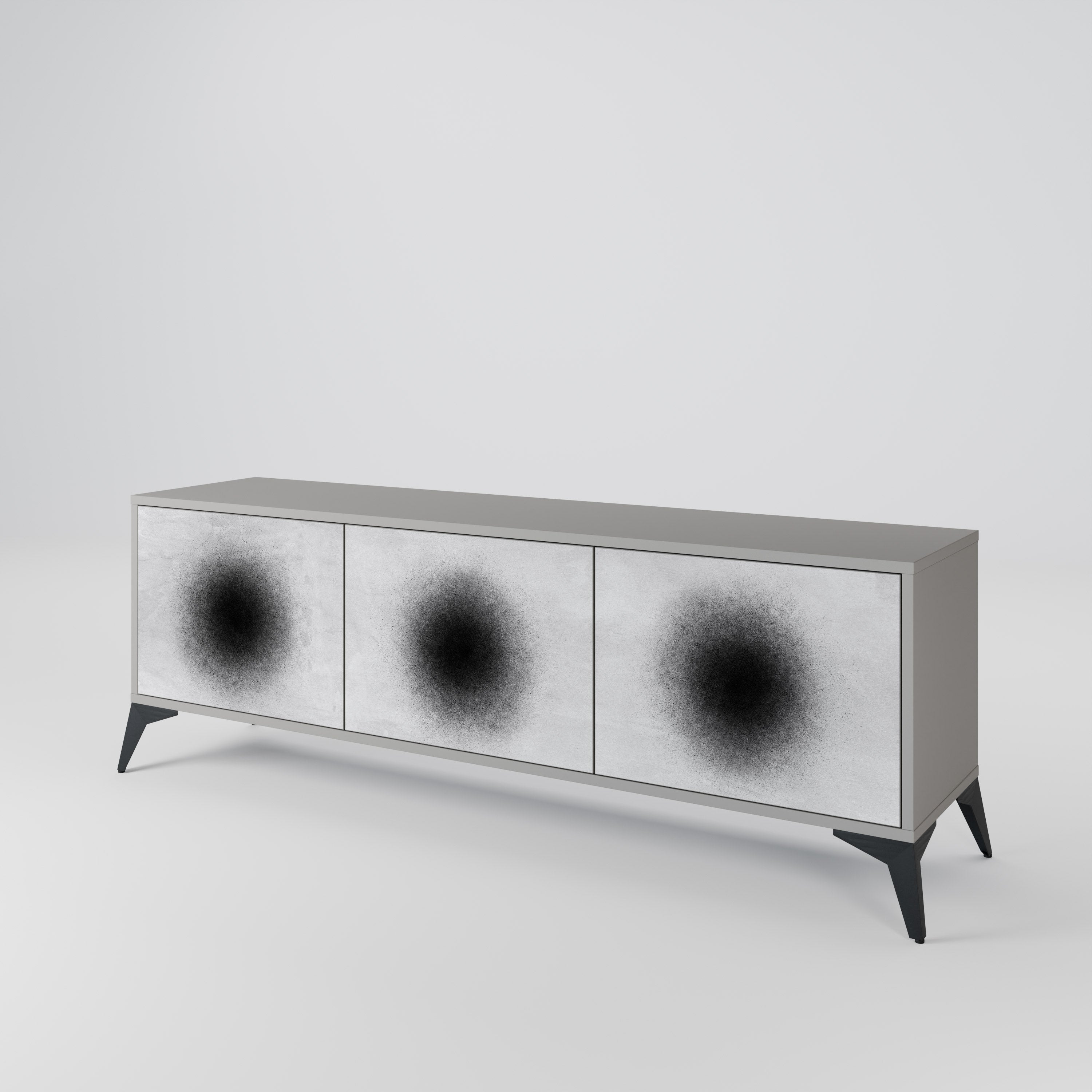 BLACK HOLE 3-Door TV Cabinet