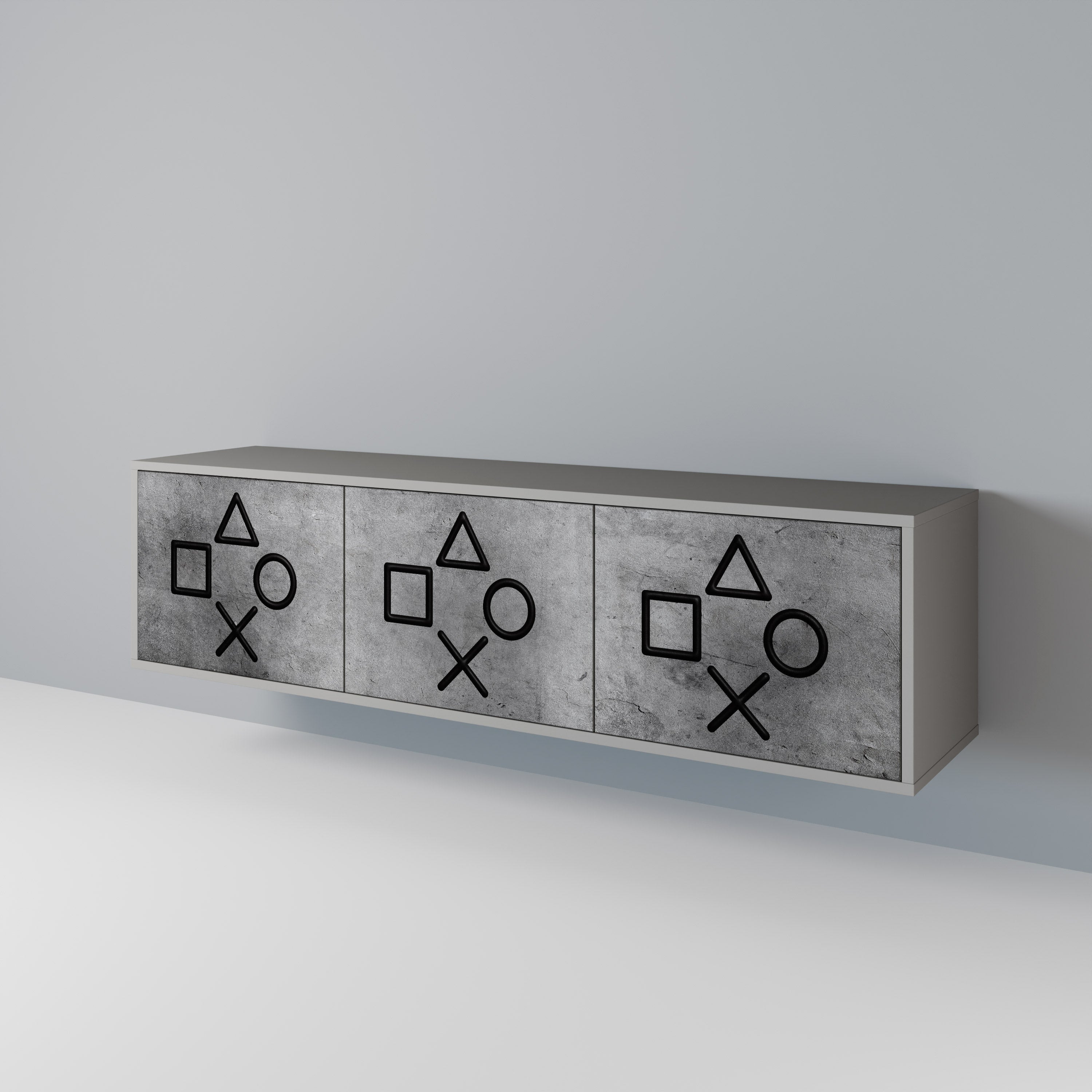 GAMER CHOICE 3-Door TV Cabinet