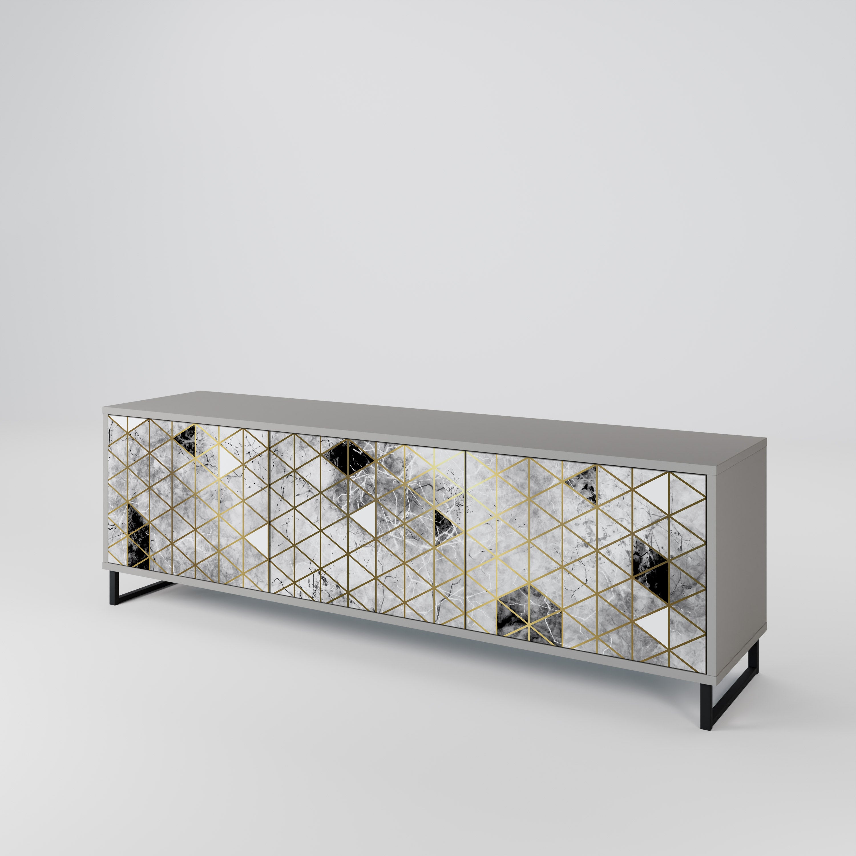 ASHEN ARIA 3-Door TV Cabinet