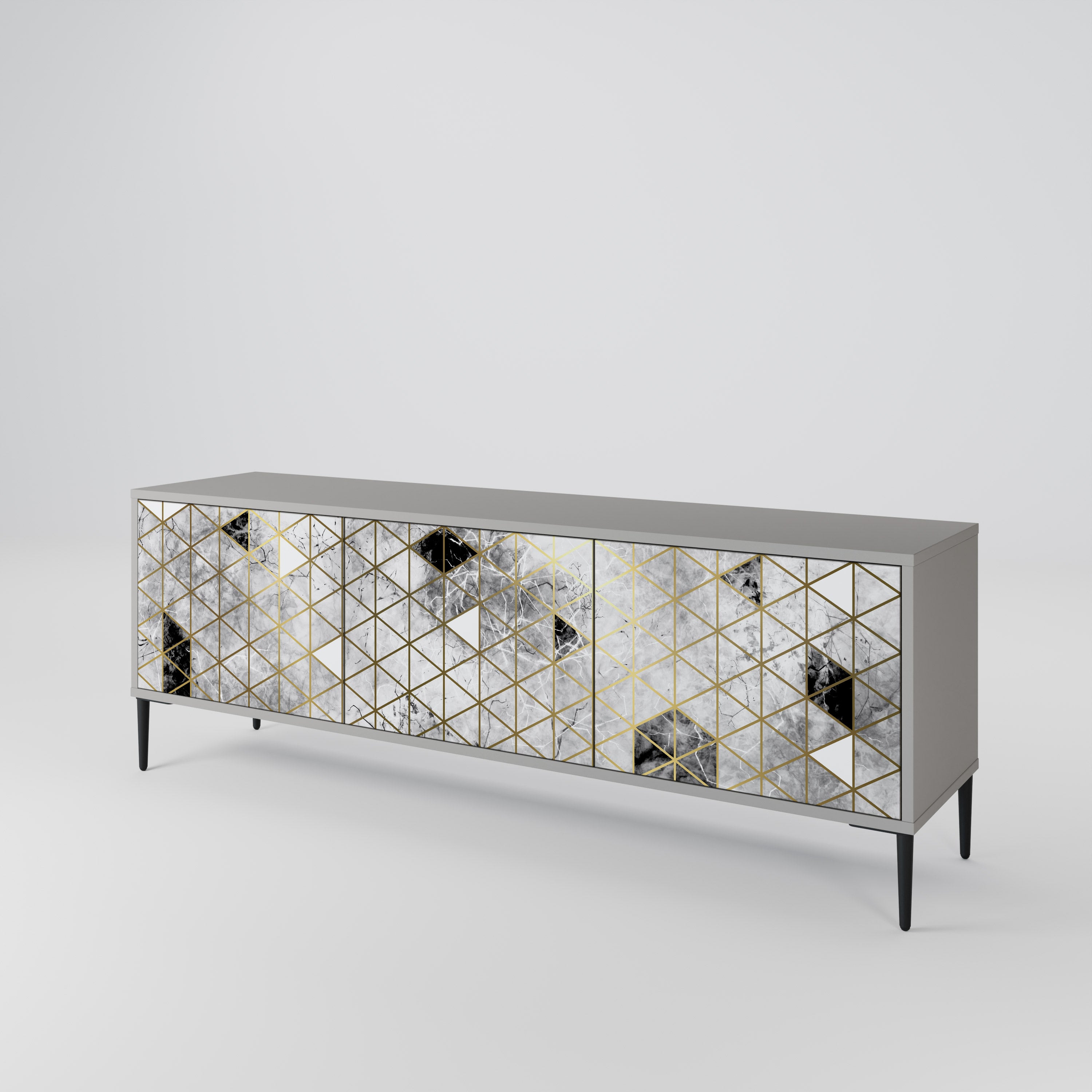 ASHEN ARIA 3-Door TV Cabinet