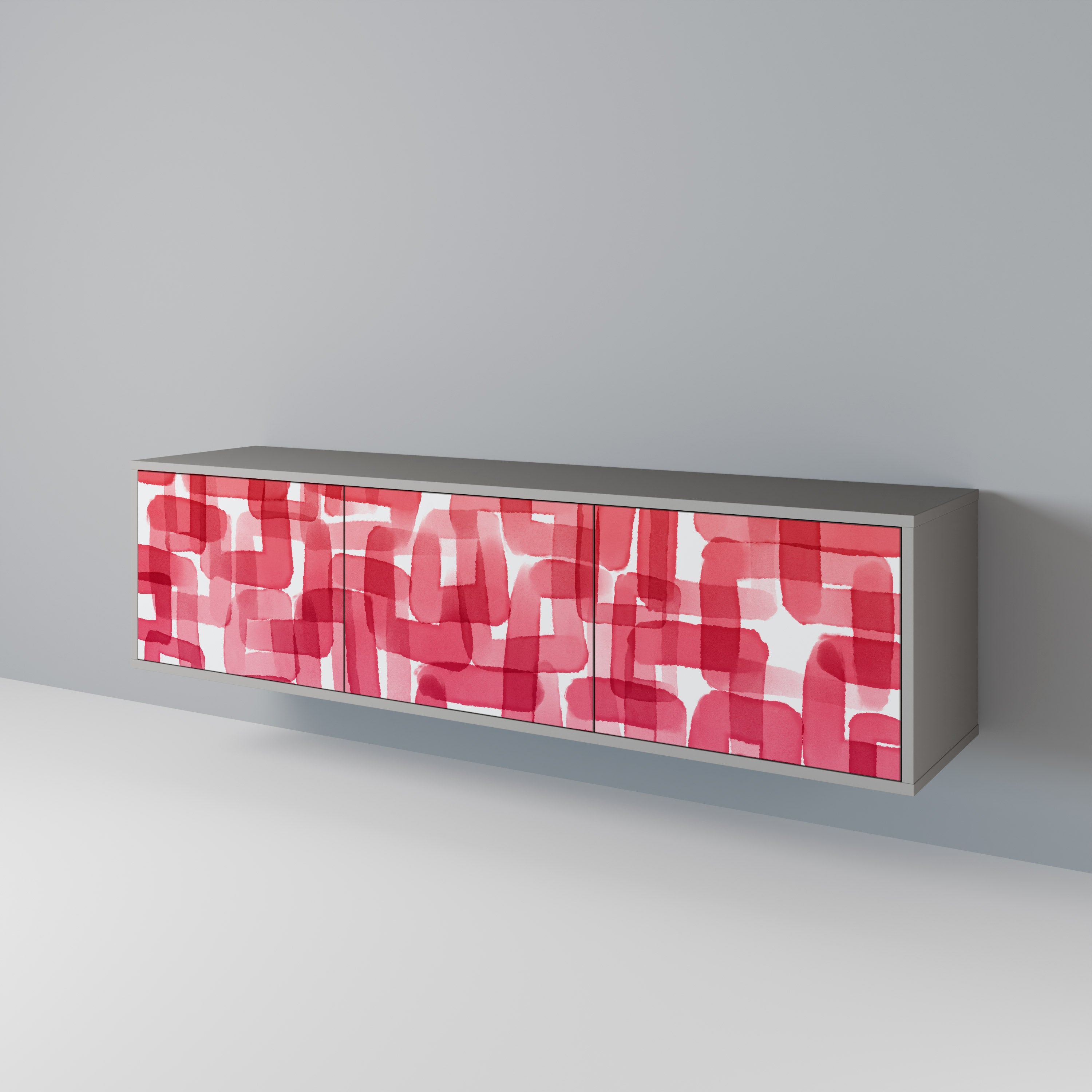 KALEIDOSCOPIC CUBISM 3-Door TV Cabinet