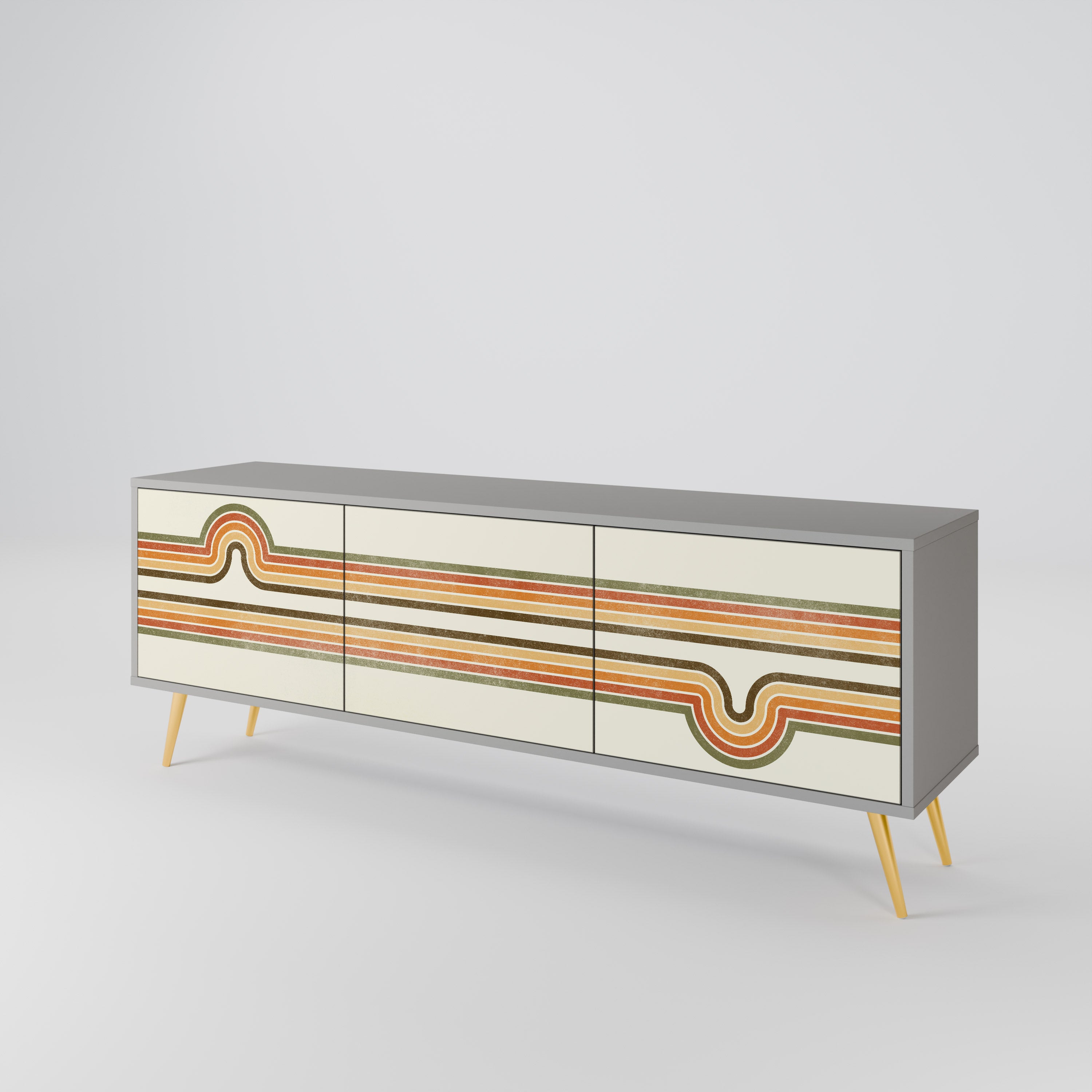 EXCEPTIONAL STREAM 3-Door TV Cabinet