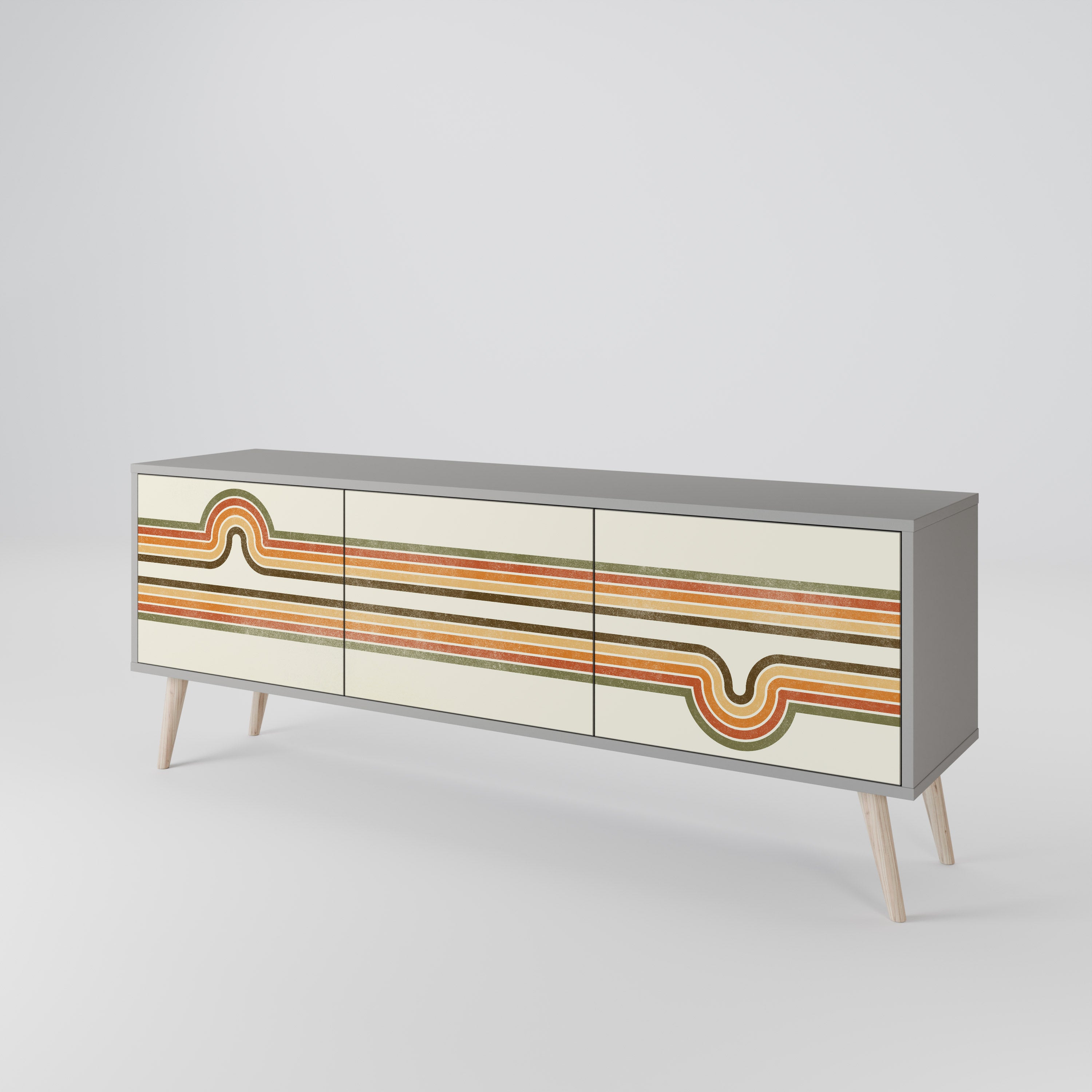 EXCEPTIONAL STREAM 3-Door TV Cabinet