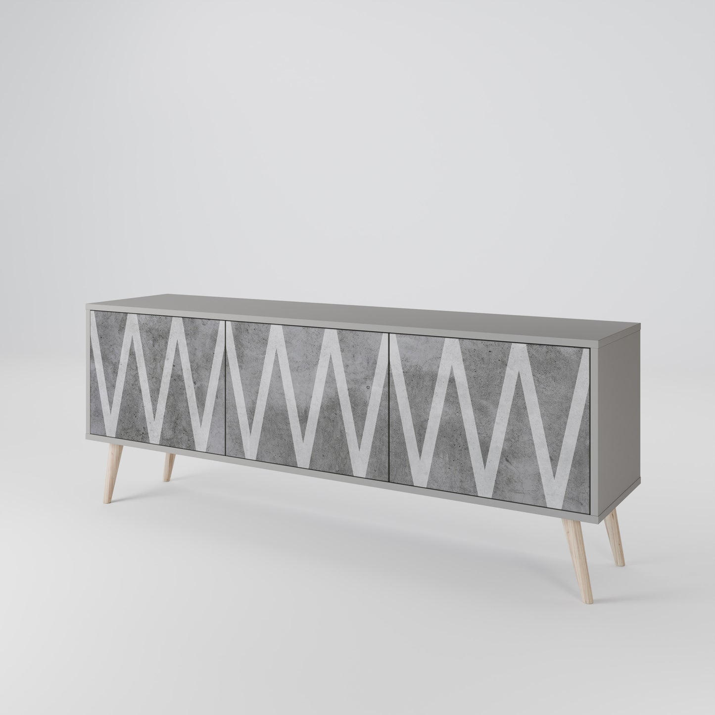 SOLID ZIG ZAG Έπιπλο τηλεόρασης 3-θυρών