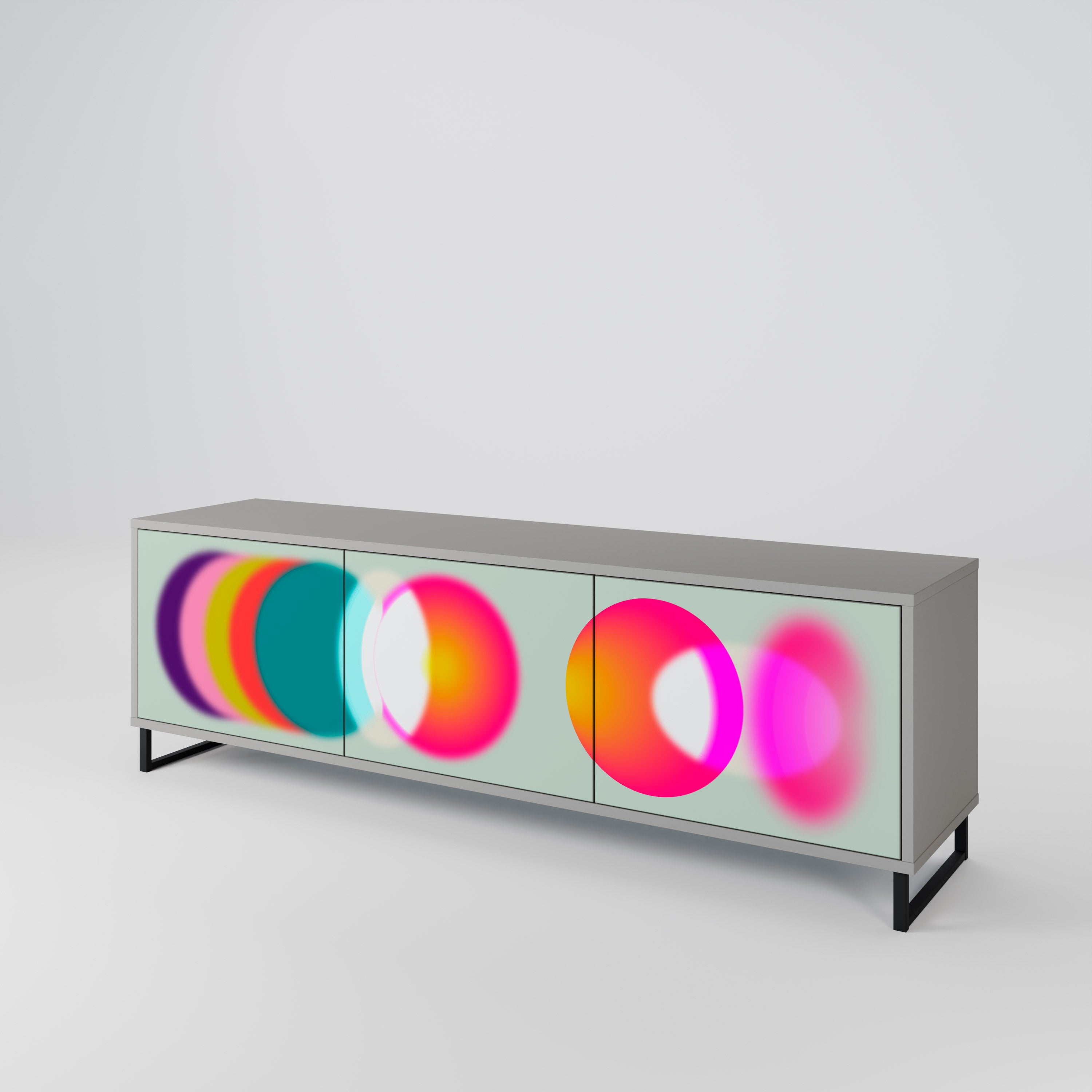 SYMPHONY OF COLORS 3-Door TV Cabinet