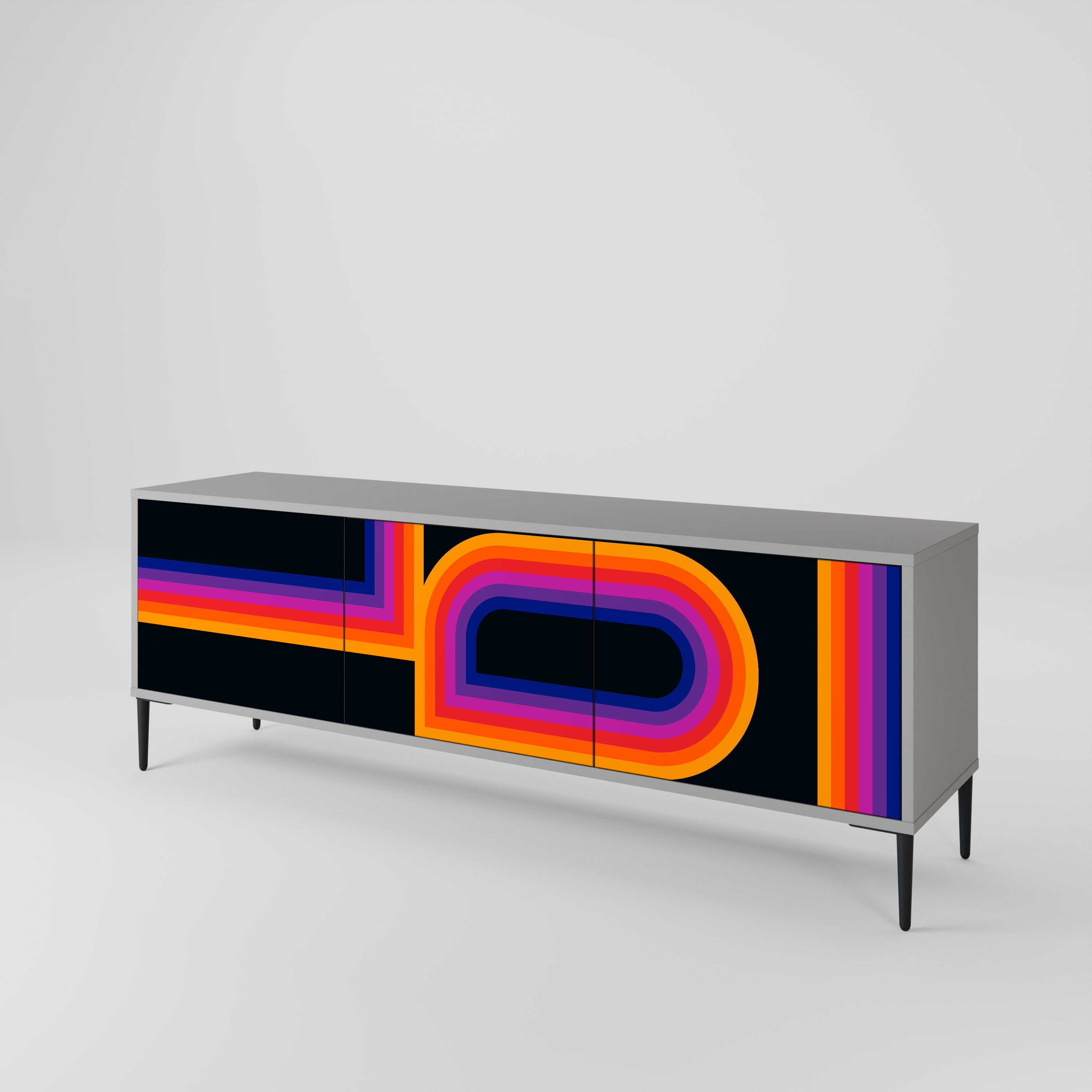 BLINDED BY THE LIGHTS 3-Door TV Cabinet