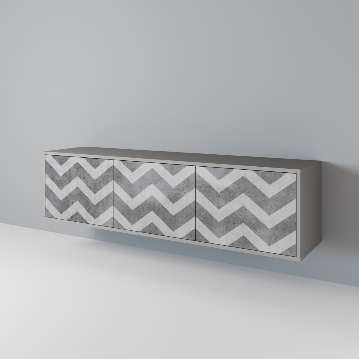 TOUGH ZIG ZAG 3-Door TV Cabinet