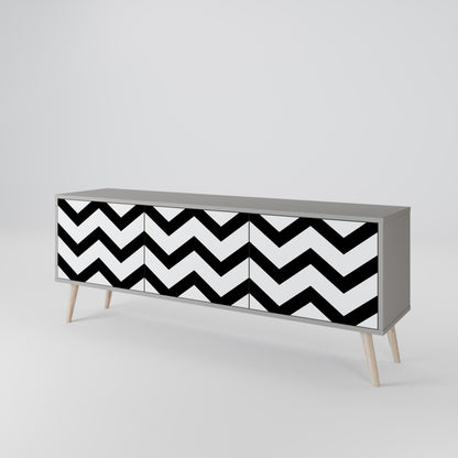 CLASSIC ZIG ZAG Έπιπλο τηλεόρασης 3-θυρών