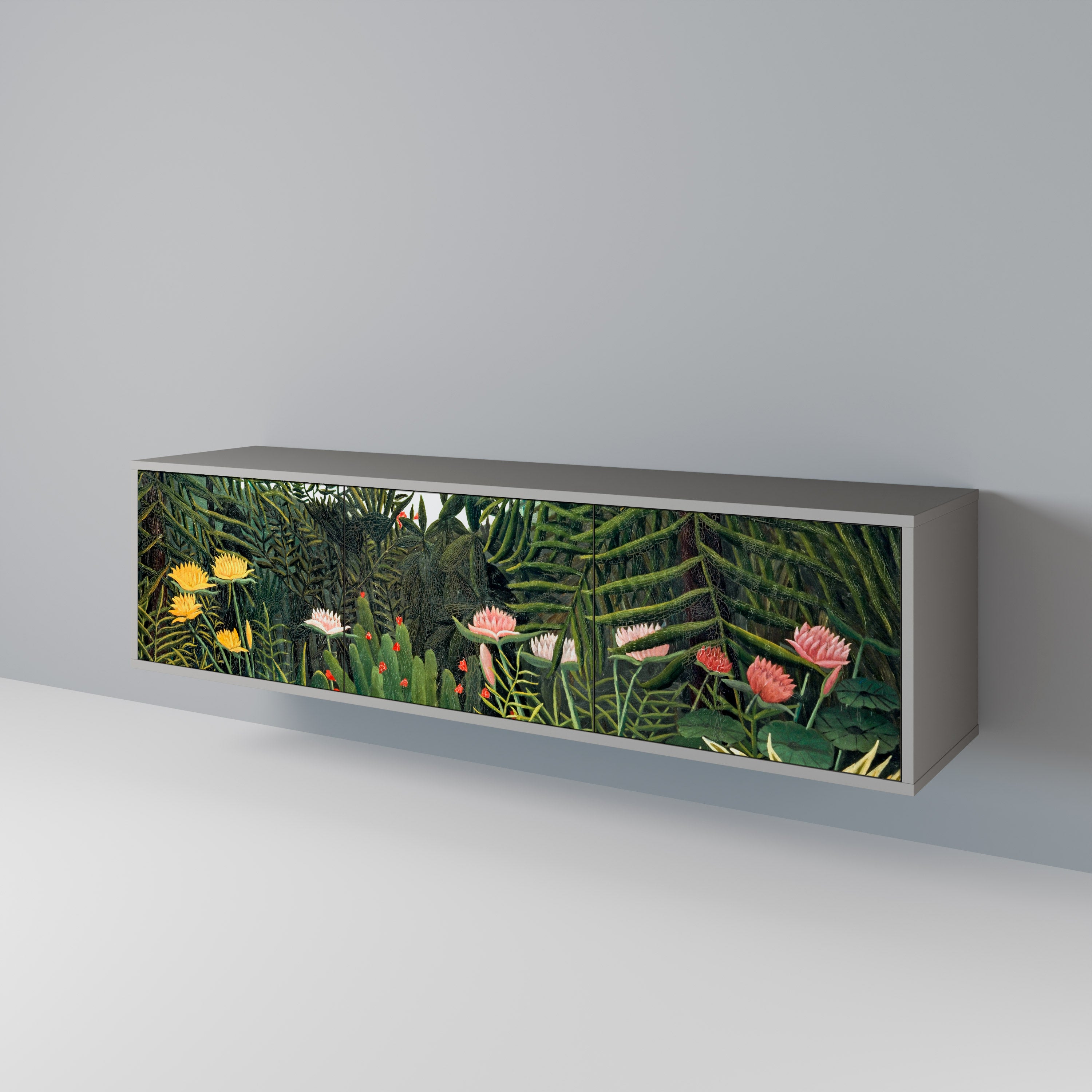 VIRGIN FOREST WITH SUNSET 3-Door TV Cabinet