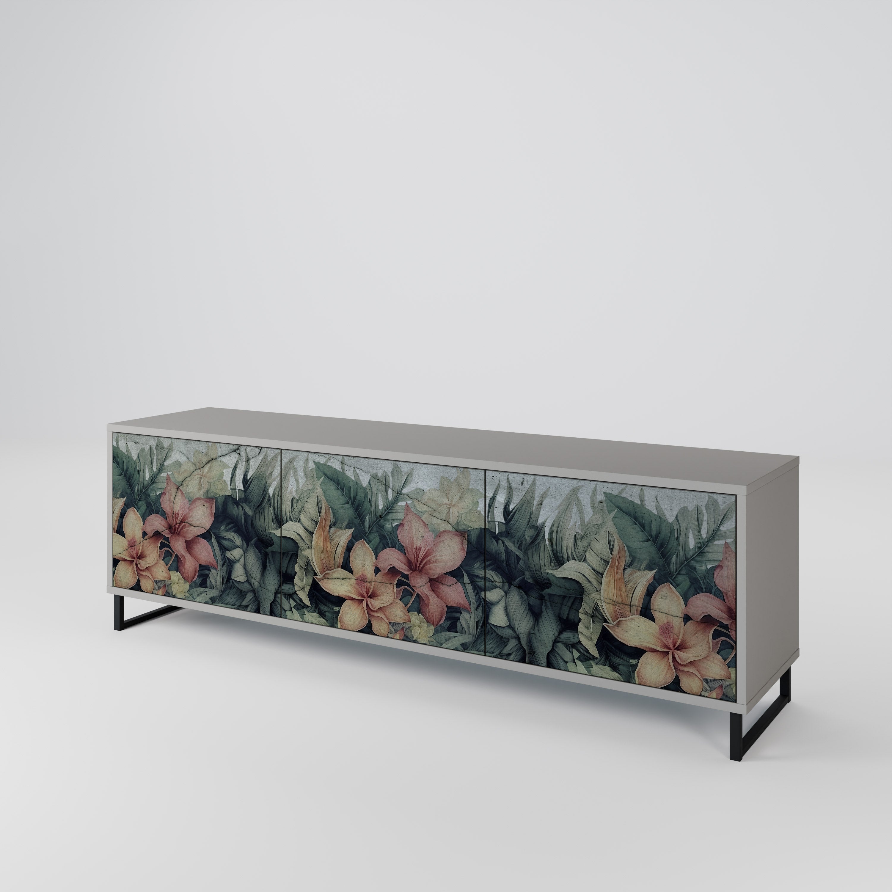 HEAVENLY BLOOM 3-Door TV Cabinet