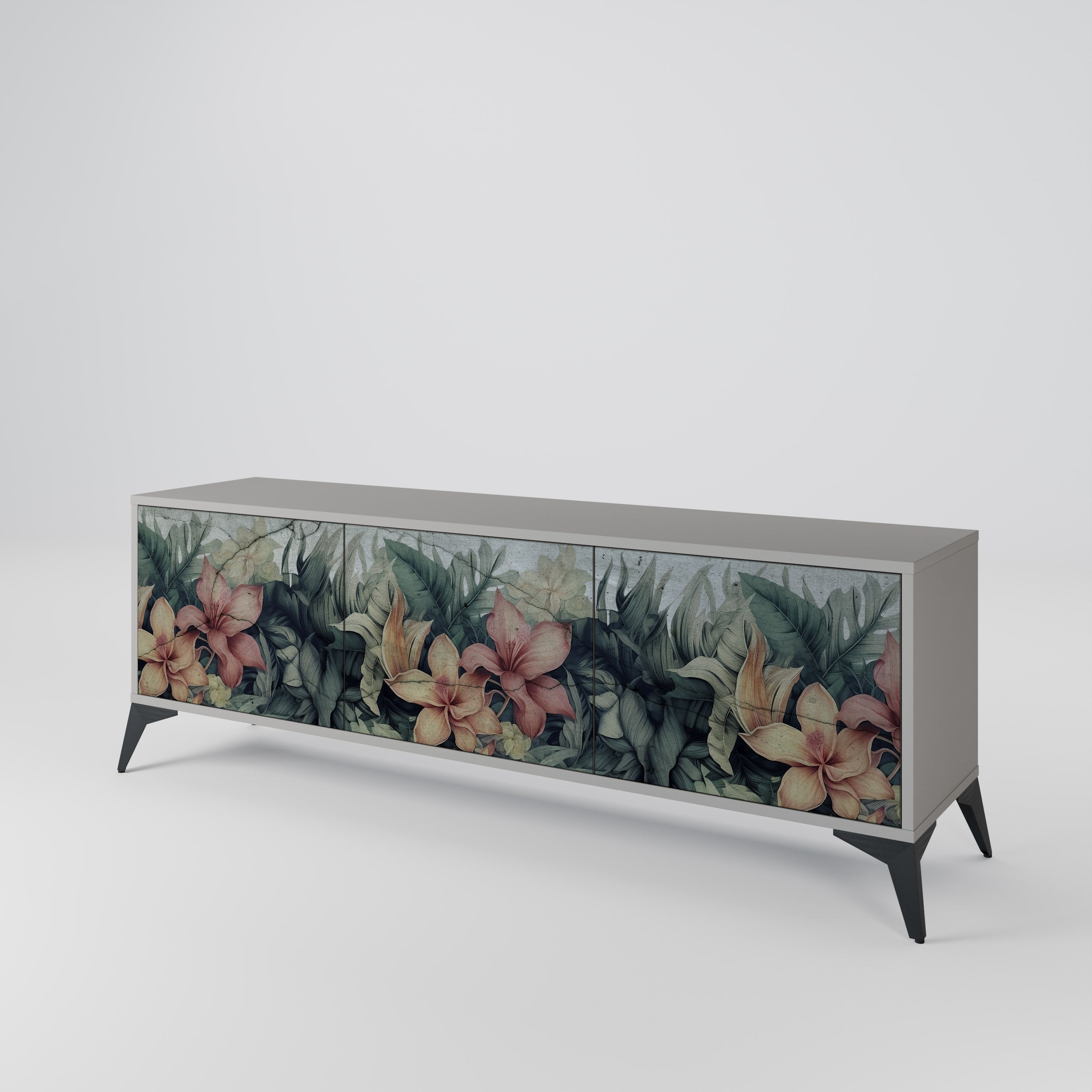 HEAVENLY BLOOM 3-Door TV Cabinet