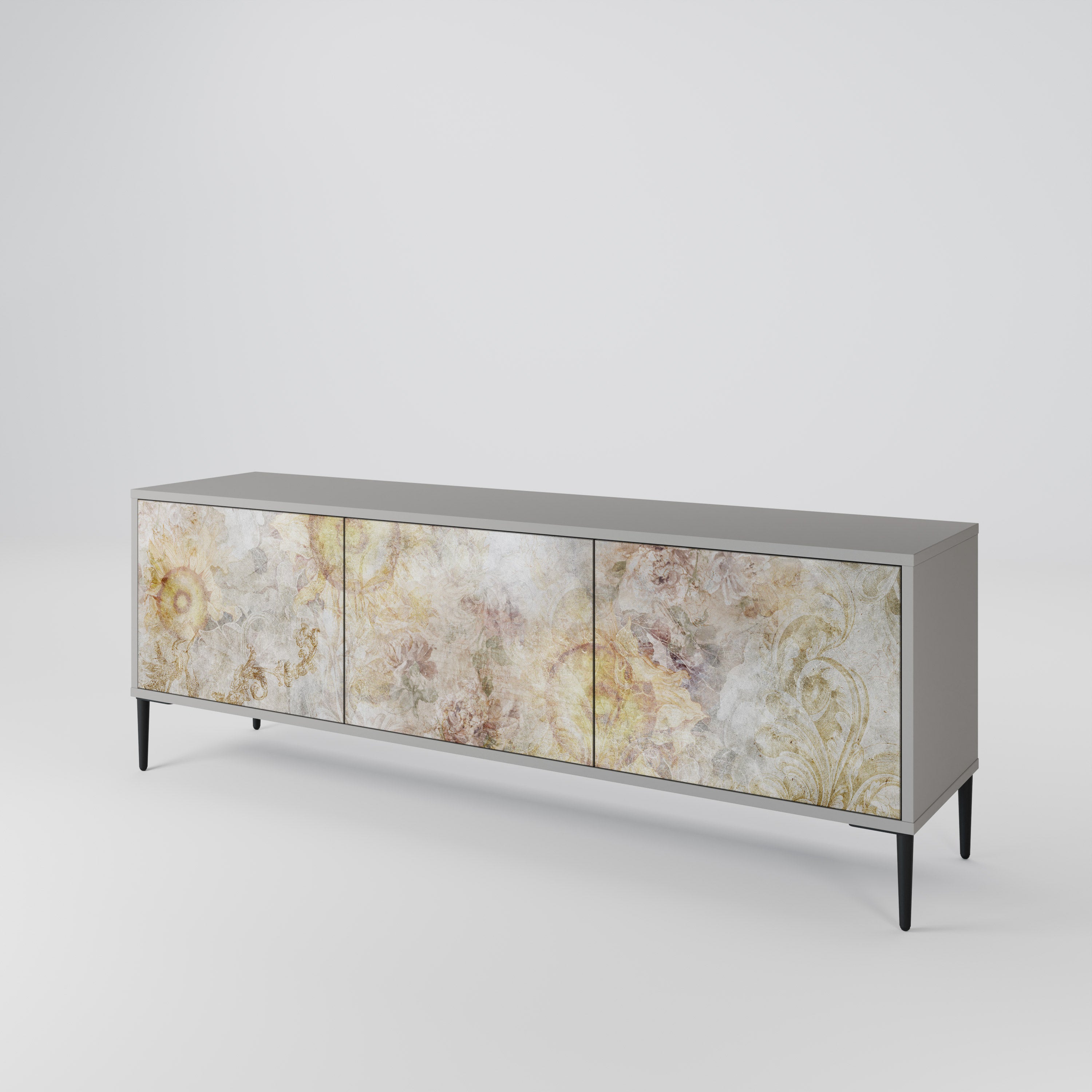 SUNFLOWER BLUR 3-Door TV Cabinet