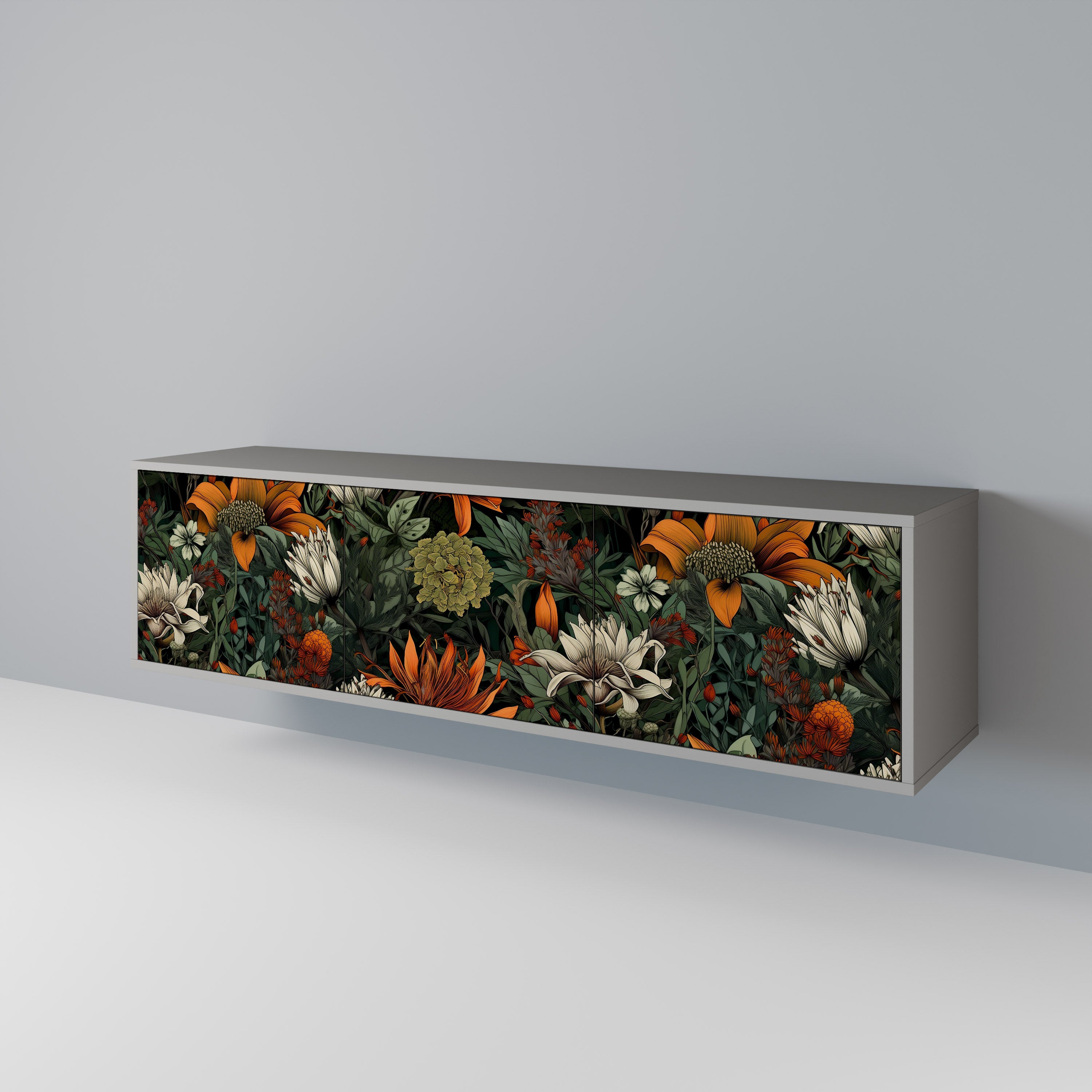 MIDNIGHT SPROUT 3-Door TV Cabinet