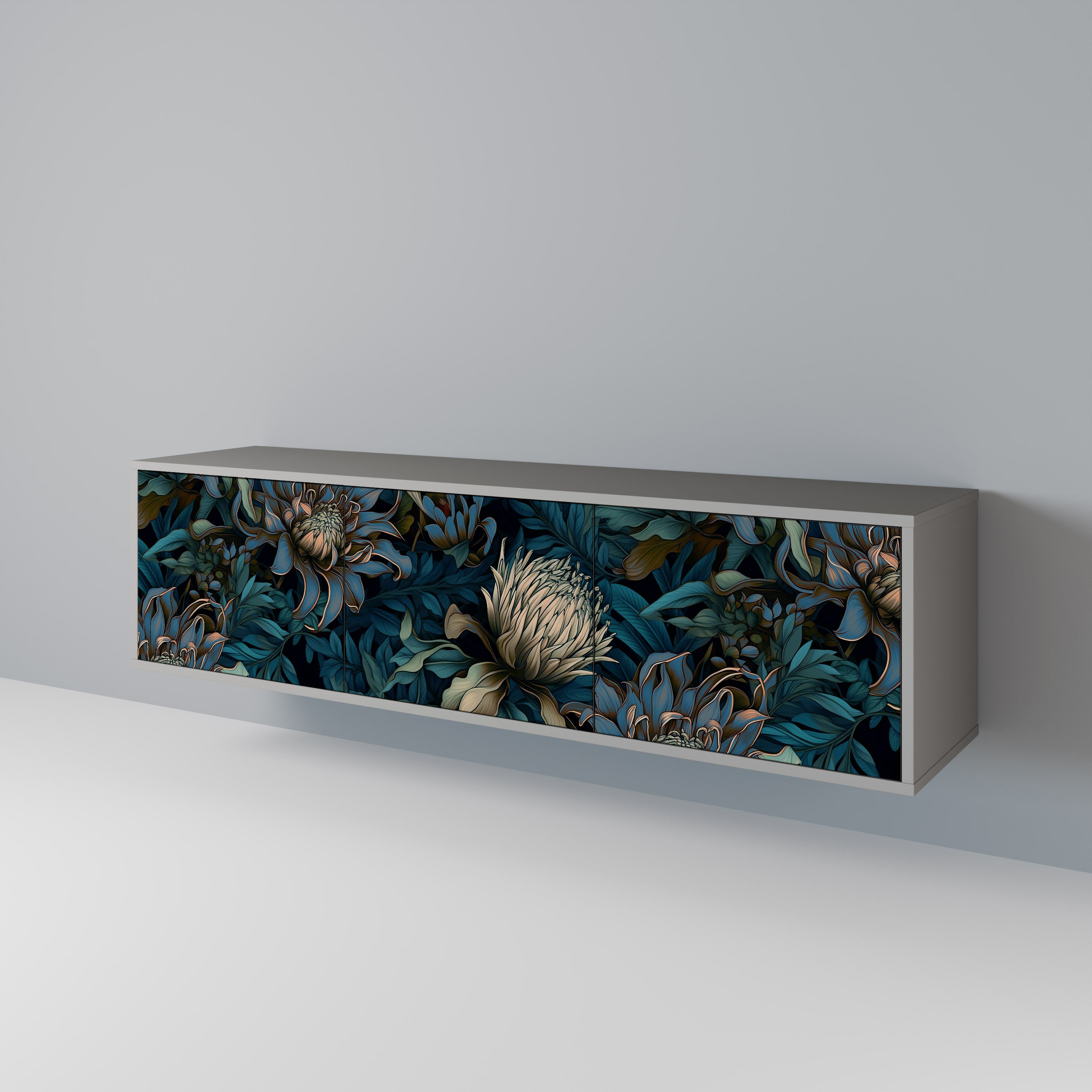 TWILIGHT BLOOM 3-Door TV Cabinet