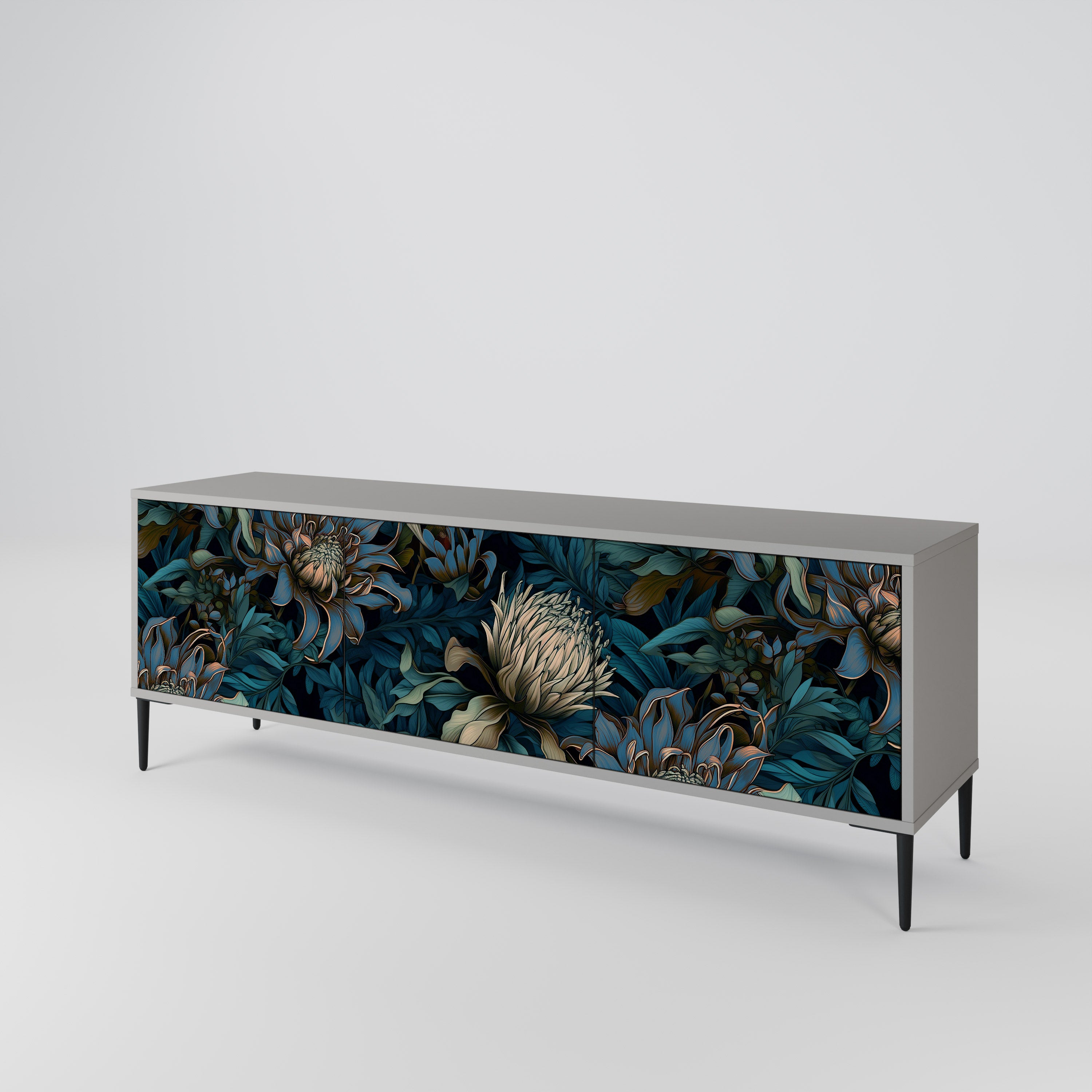 TWILIGHT BLOOM 3-Door TV Cabinet