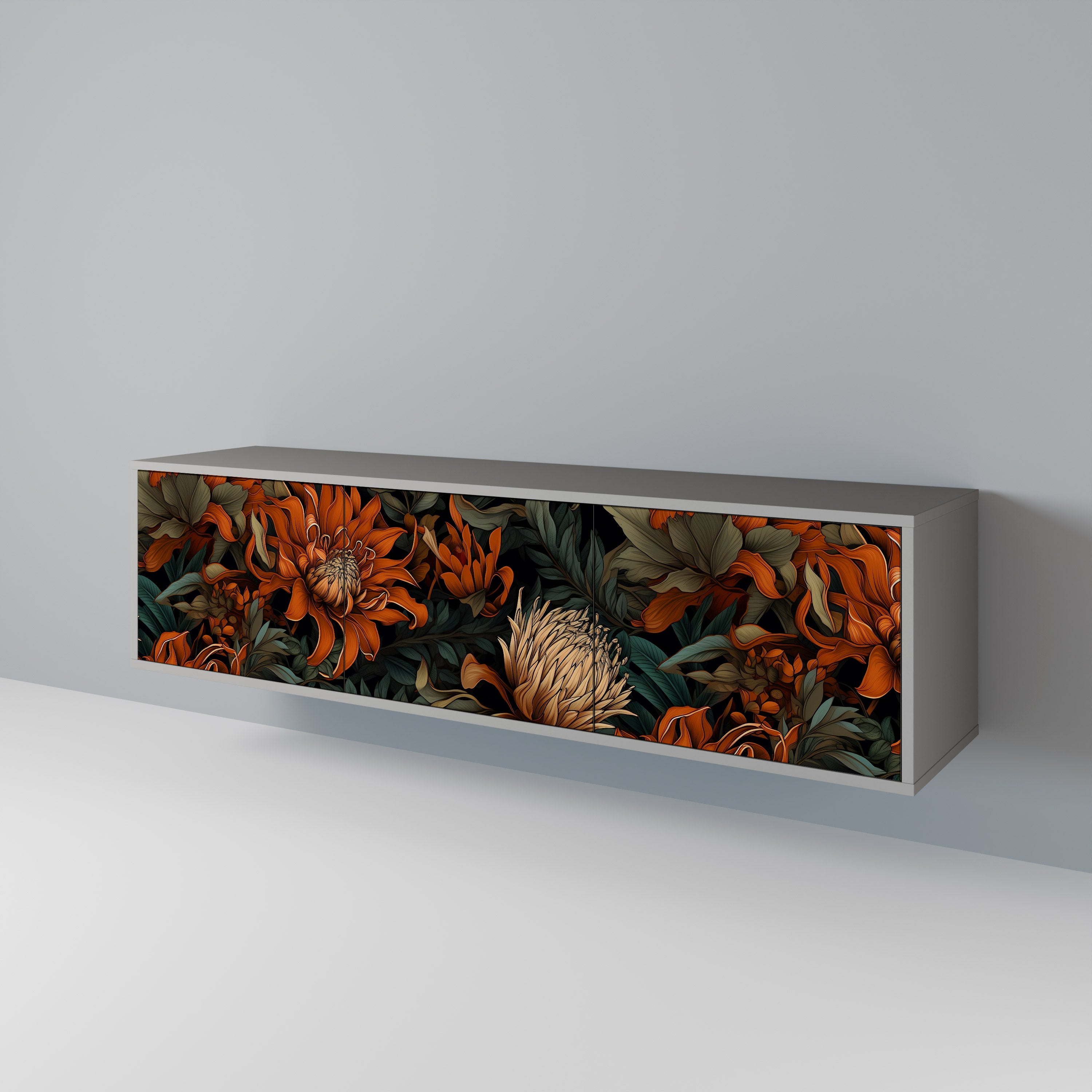 DAWN BLOOM 3-Door TV Cabinet