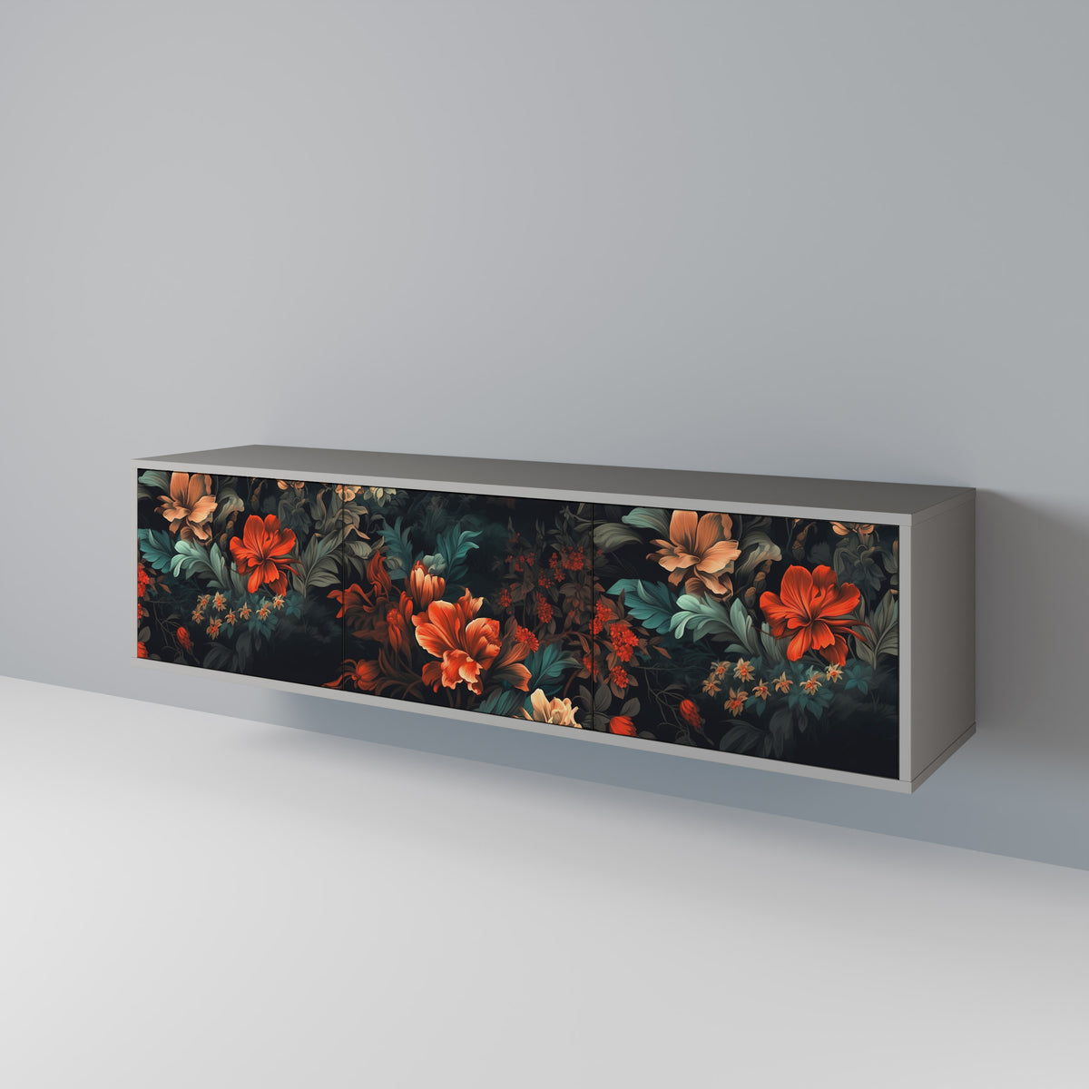 IMAGINARY BLOSSOM 3-Door TV Cabinet