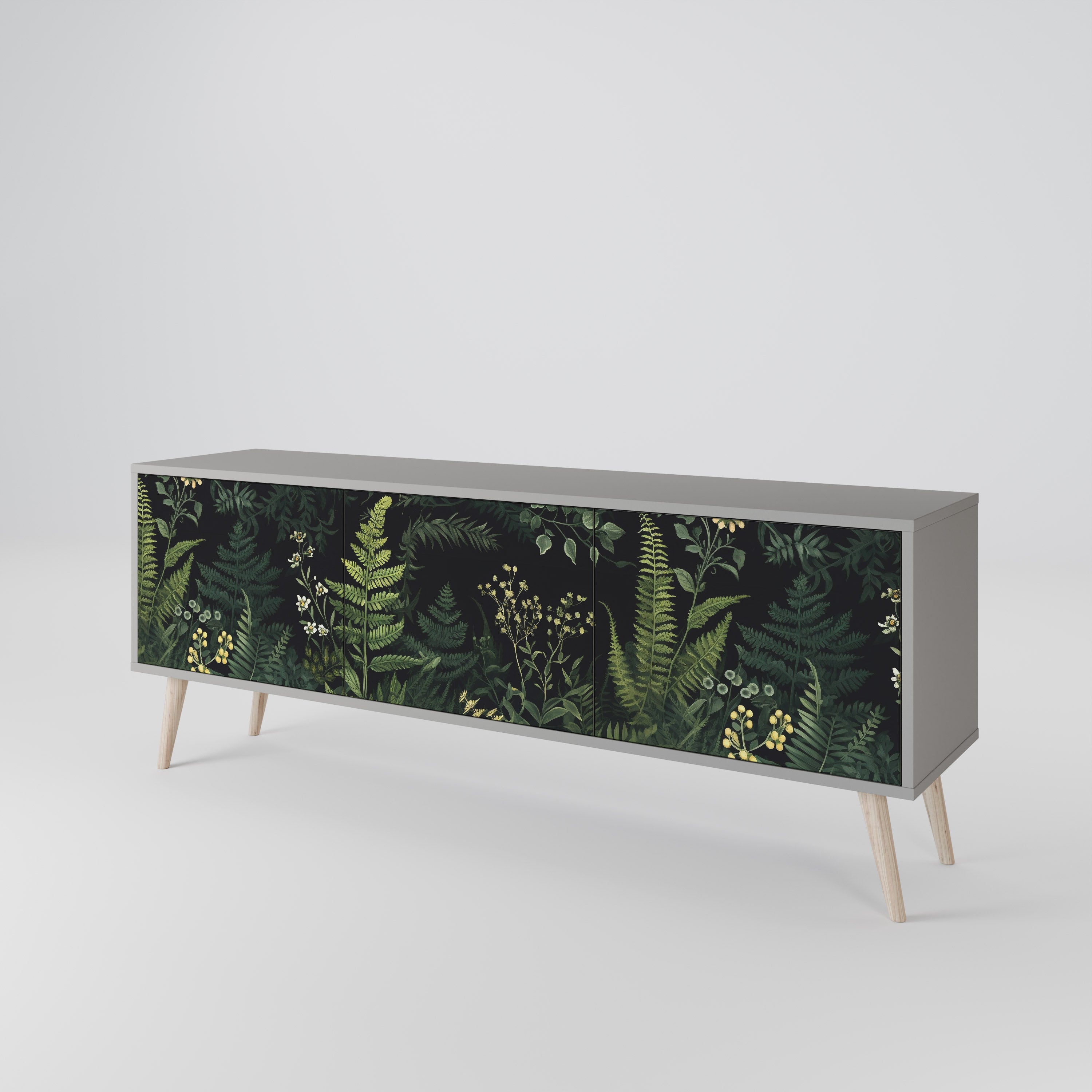 FERN FLOWERS 3-Door TV Cabinet
