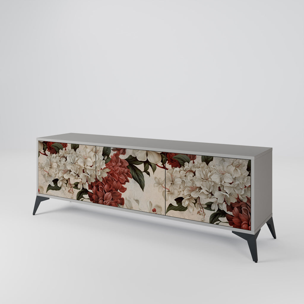 EPHEMERAL DAYS 3-Door TV Stand in Grey Finish