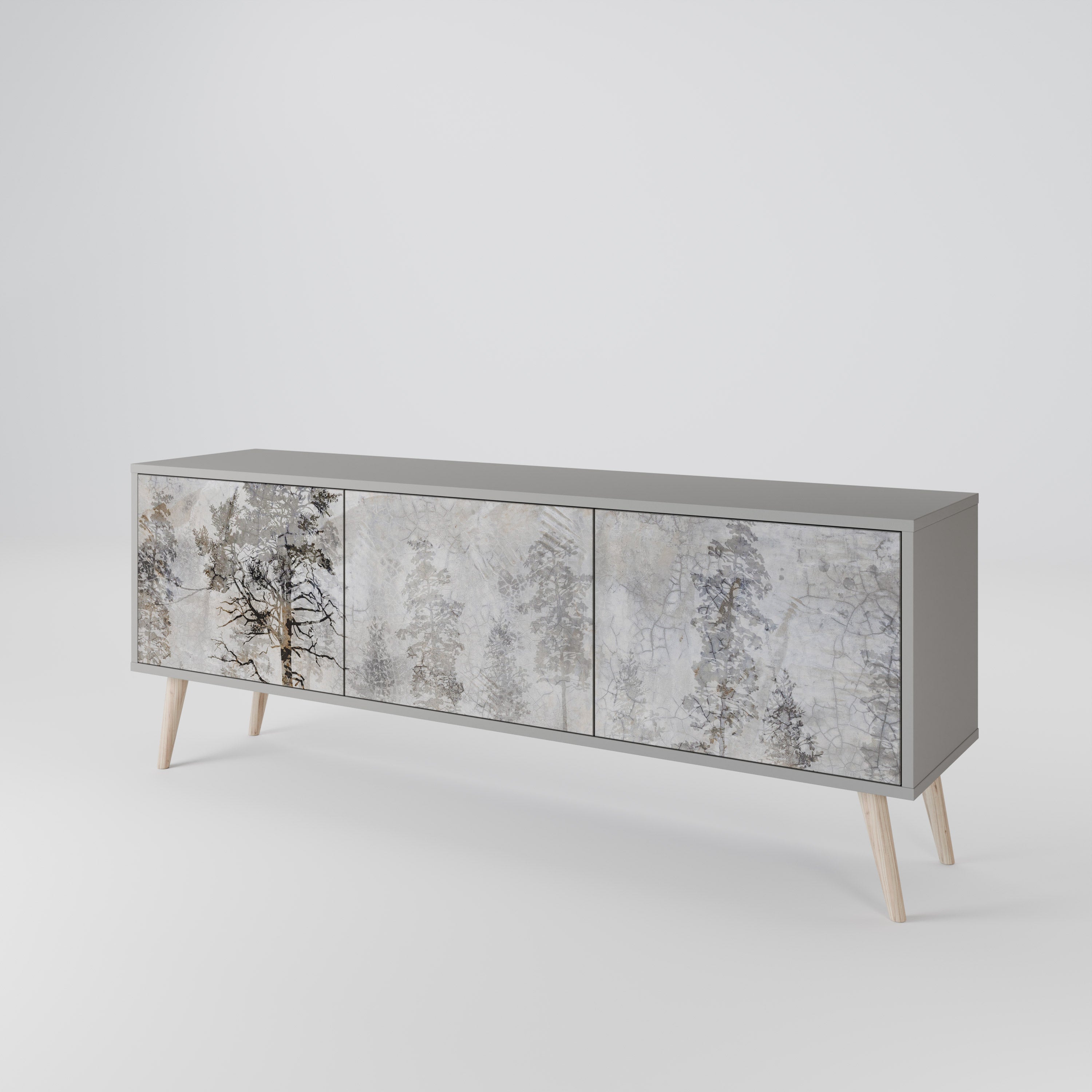 FADE IN THE TREES 3-Door TV Cabinet