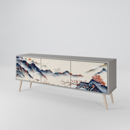 JAPANESE LANDSCAPE Έπιπλο τηλεόρασης 3-θυρών