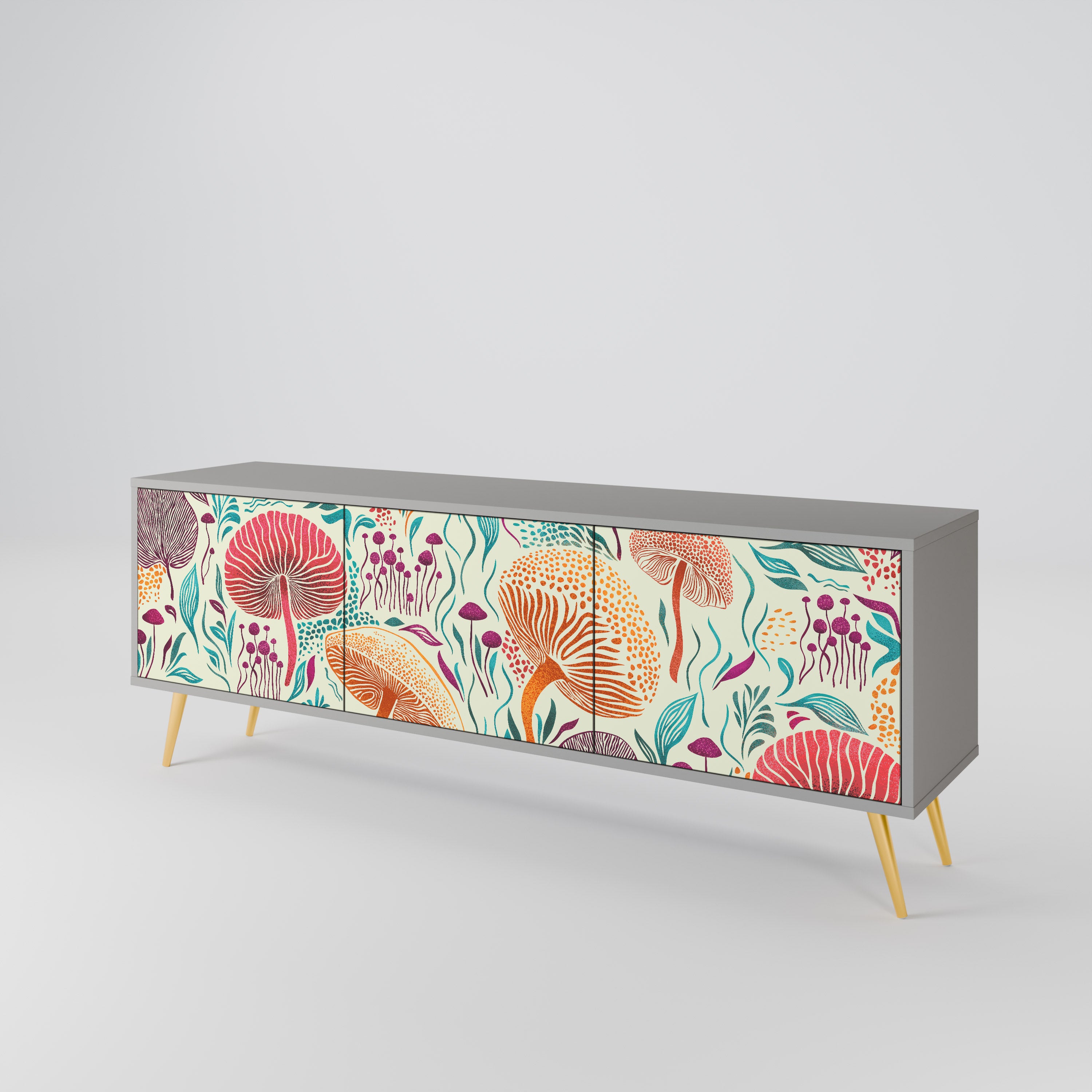 FUNGUS FANTASY 3-Door TV Cabinet