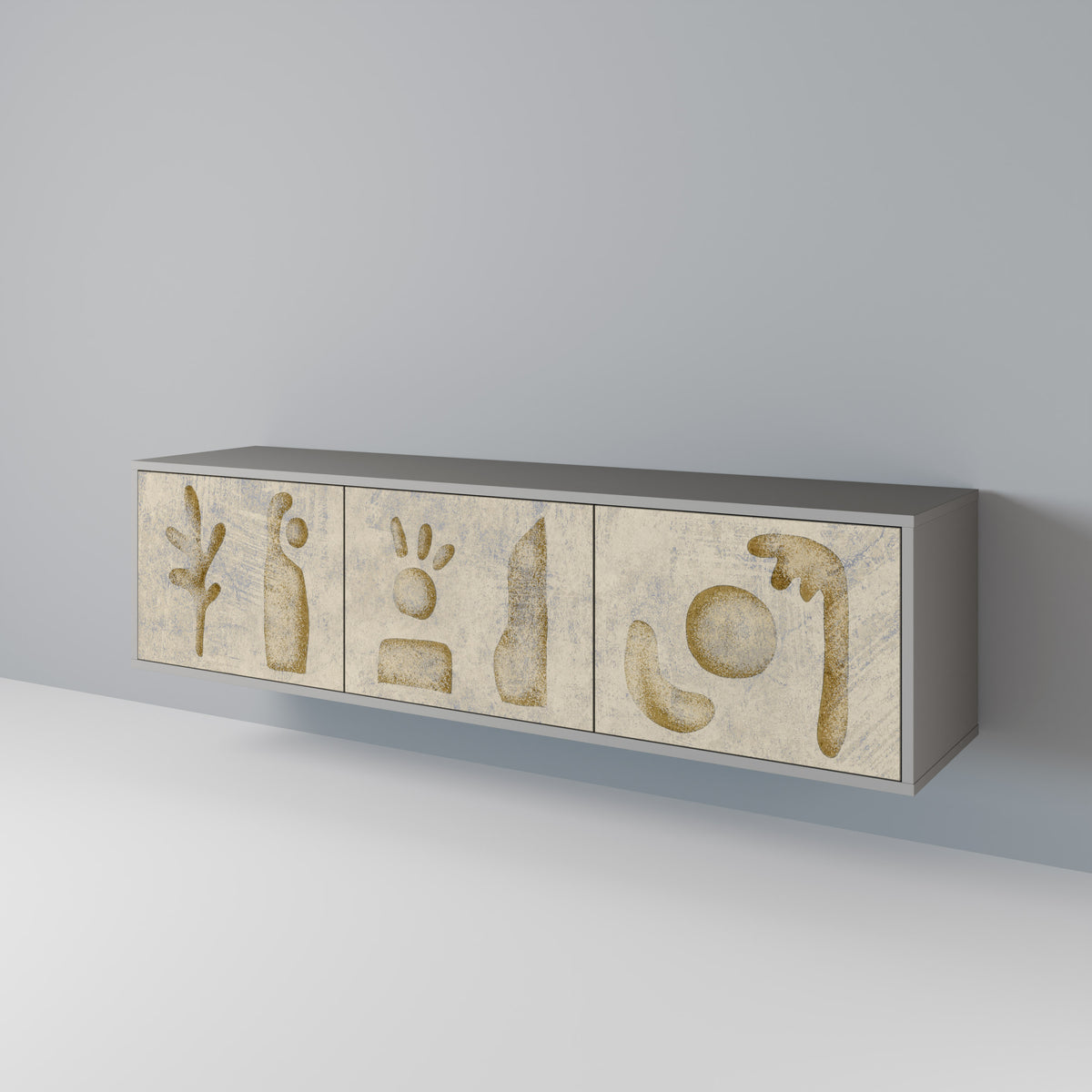 SAND SCULPTURES 3-Door TV Cabinet