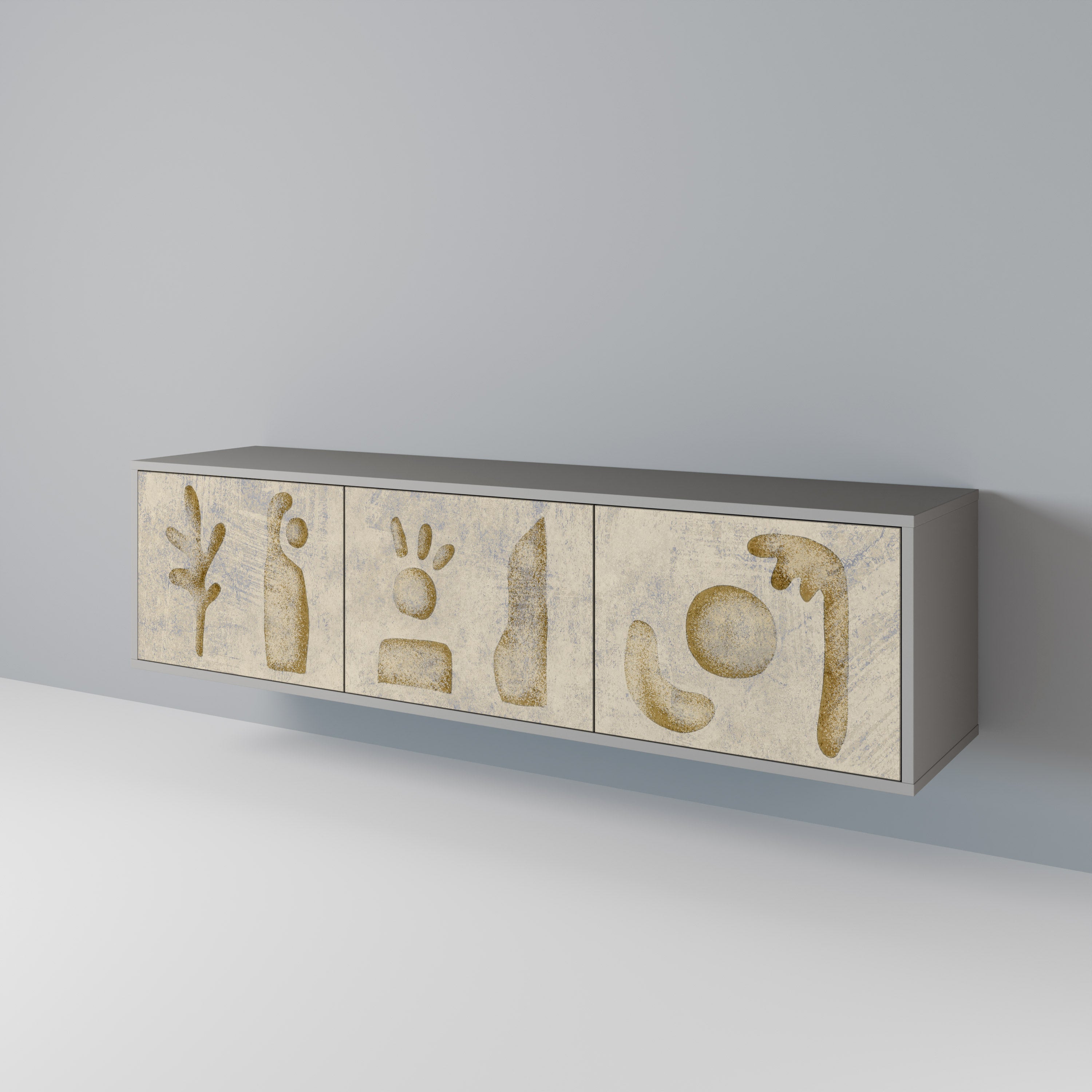 SAND SCULPTURES 3-Door TV Cabinet