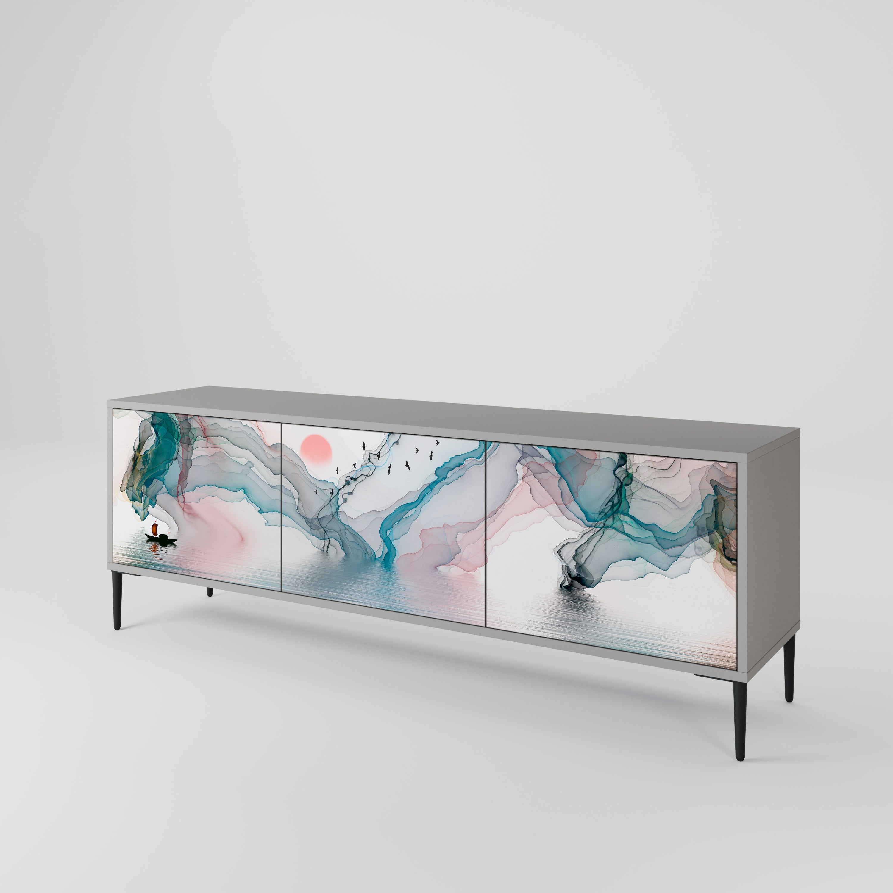 VELVET CROSSING 3-Door TV Cabinet