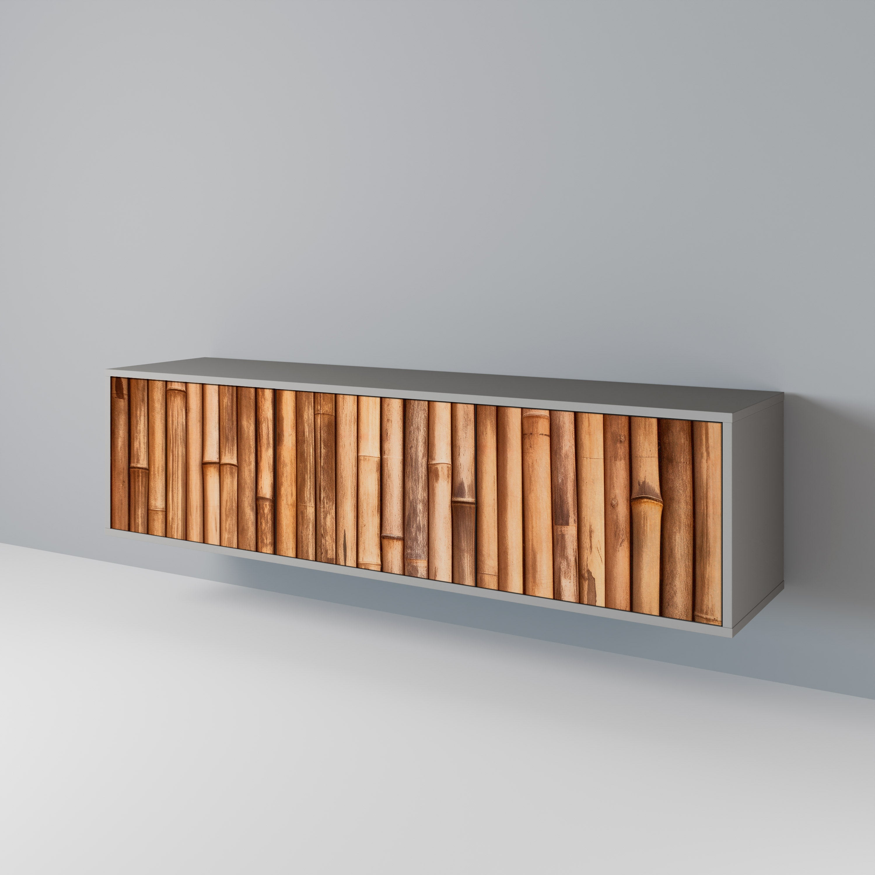 NATURAL WOOD Έπιπλο τηλεόρασης 3-θυρών
