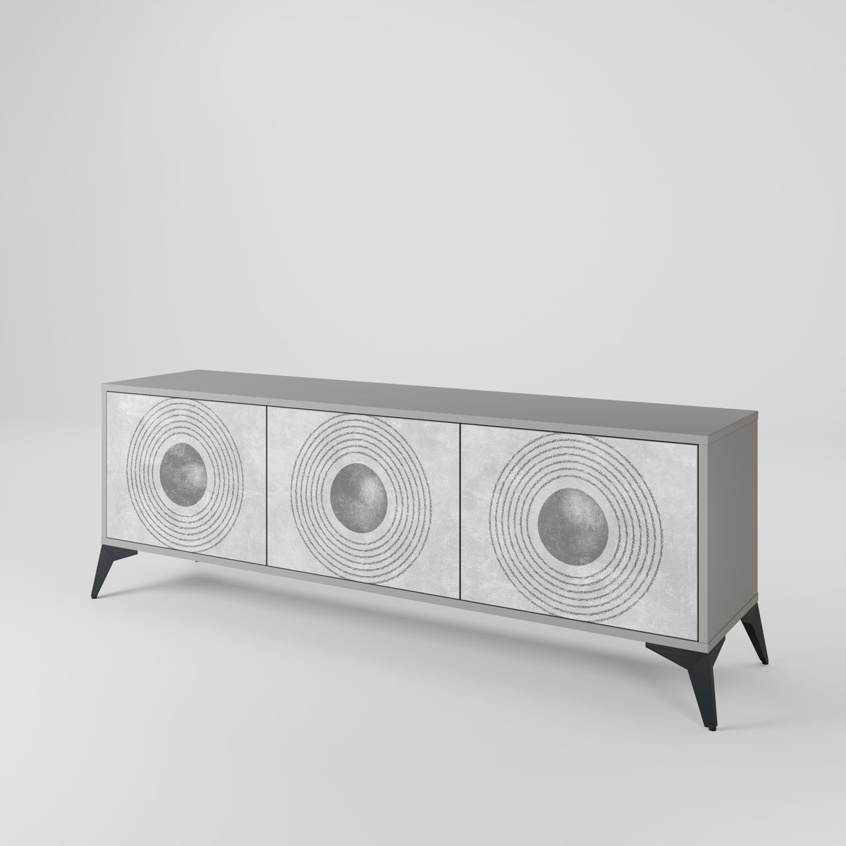 SOLID CIRCLES Έπιπλο τηλεόρασης 3-θυρών