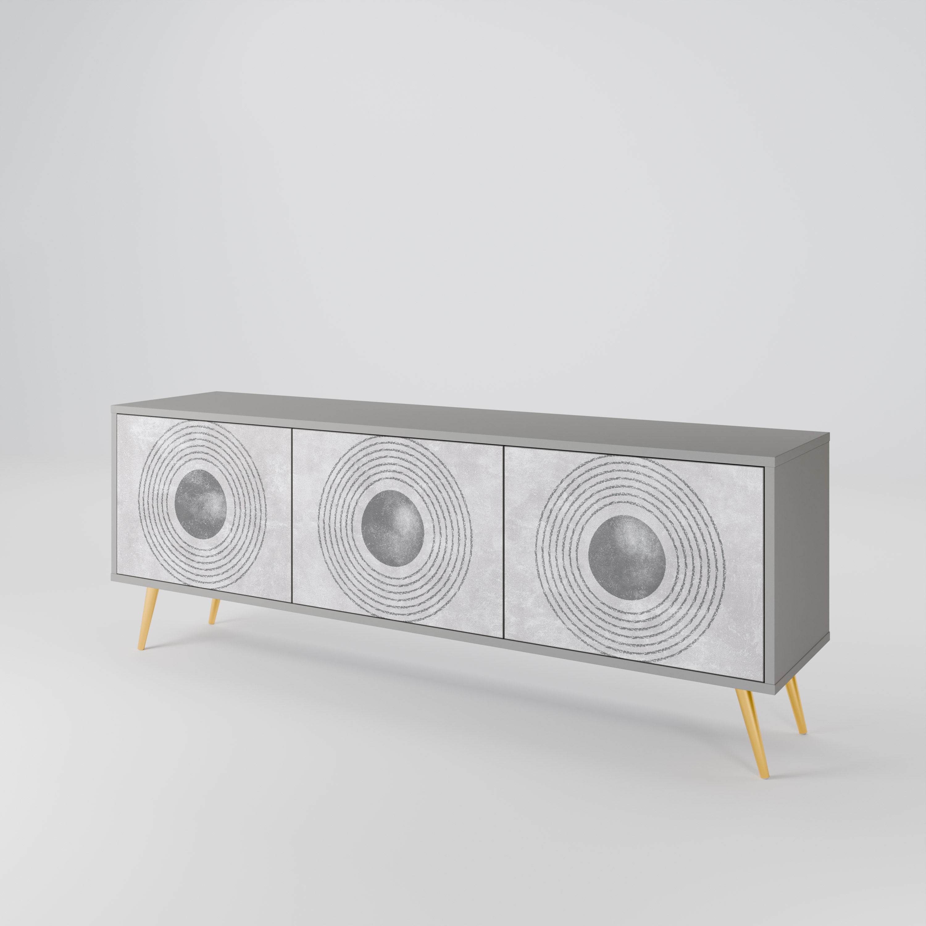 SOLID CIRCLES Έπιπλο τηλεόρασης 3-θυρών