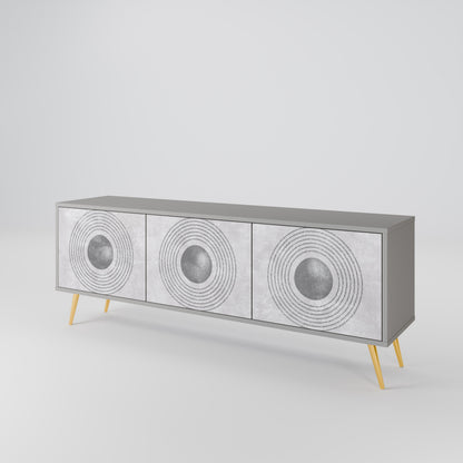SOLID CIRCLES Έπιπλο τηλεόρασης 3-θυρών