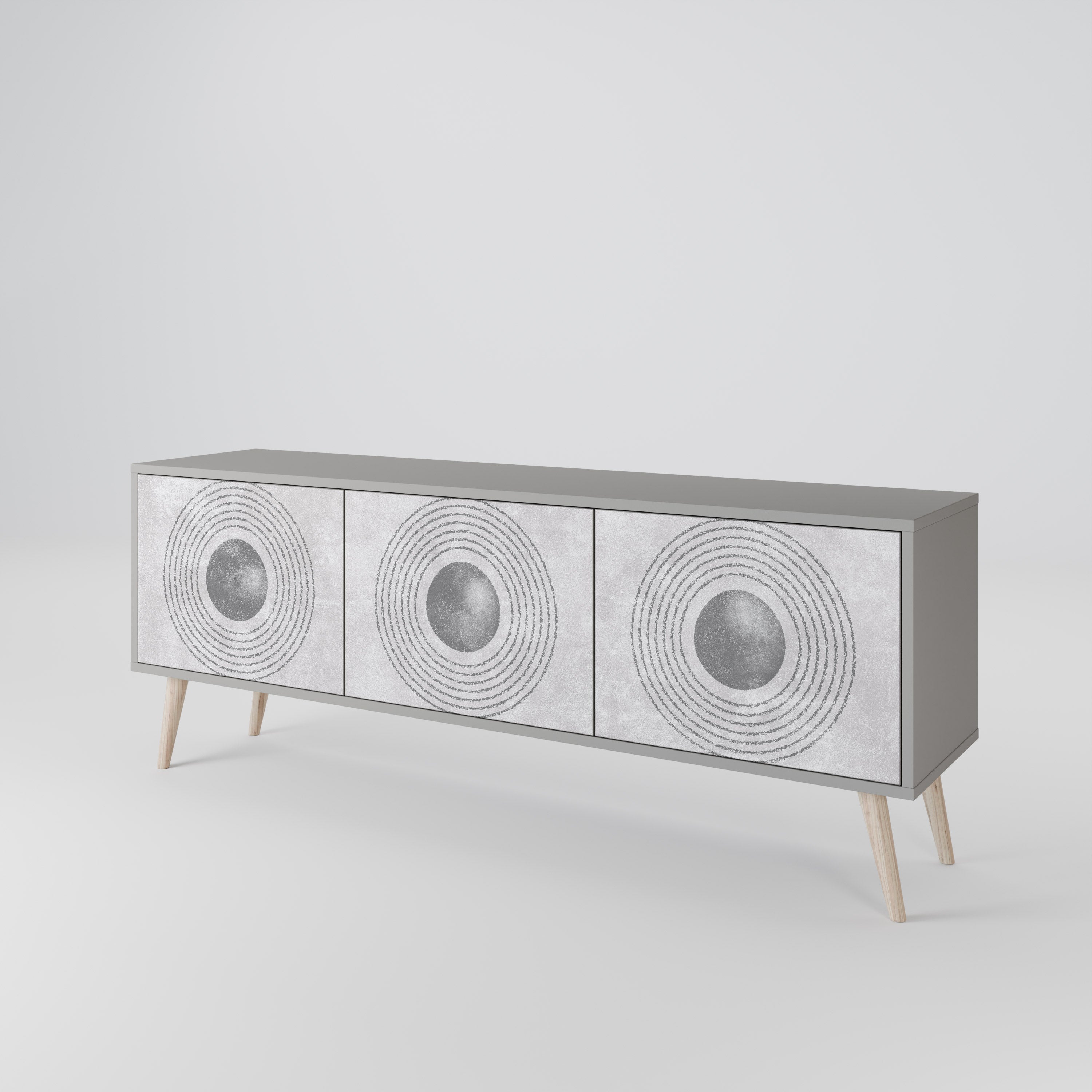 SOLID CIRCLES Έπιπλο τηλεόρασης 3-θυρών