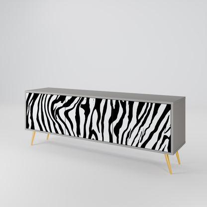 SPLENDID ZEBRA Έπιπλο τηλεόρασης 3-θυρών