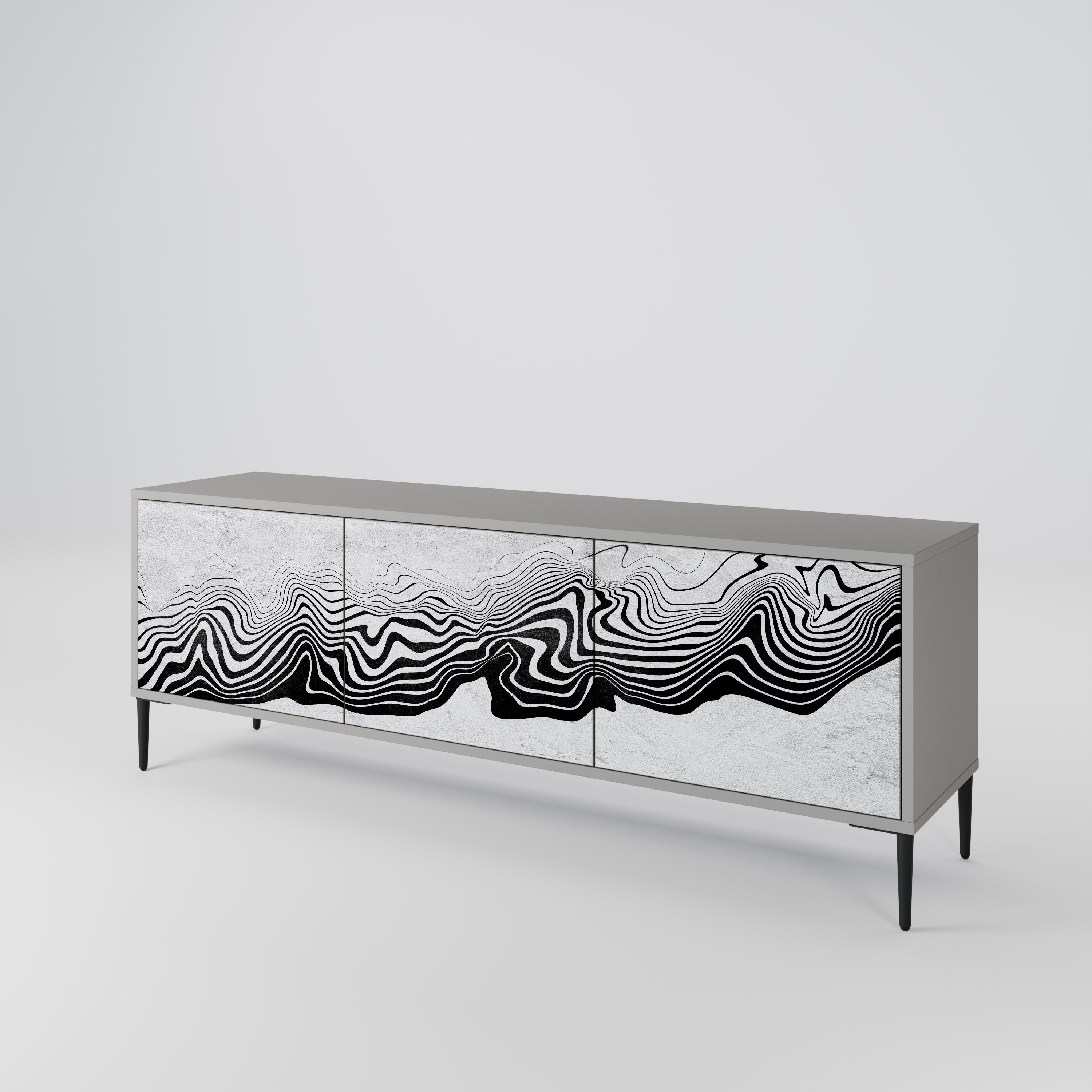 MONOCHROME MIRAGE Έπιπλο τηλεόρασης 3-θυρών