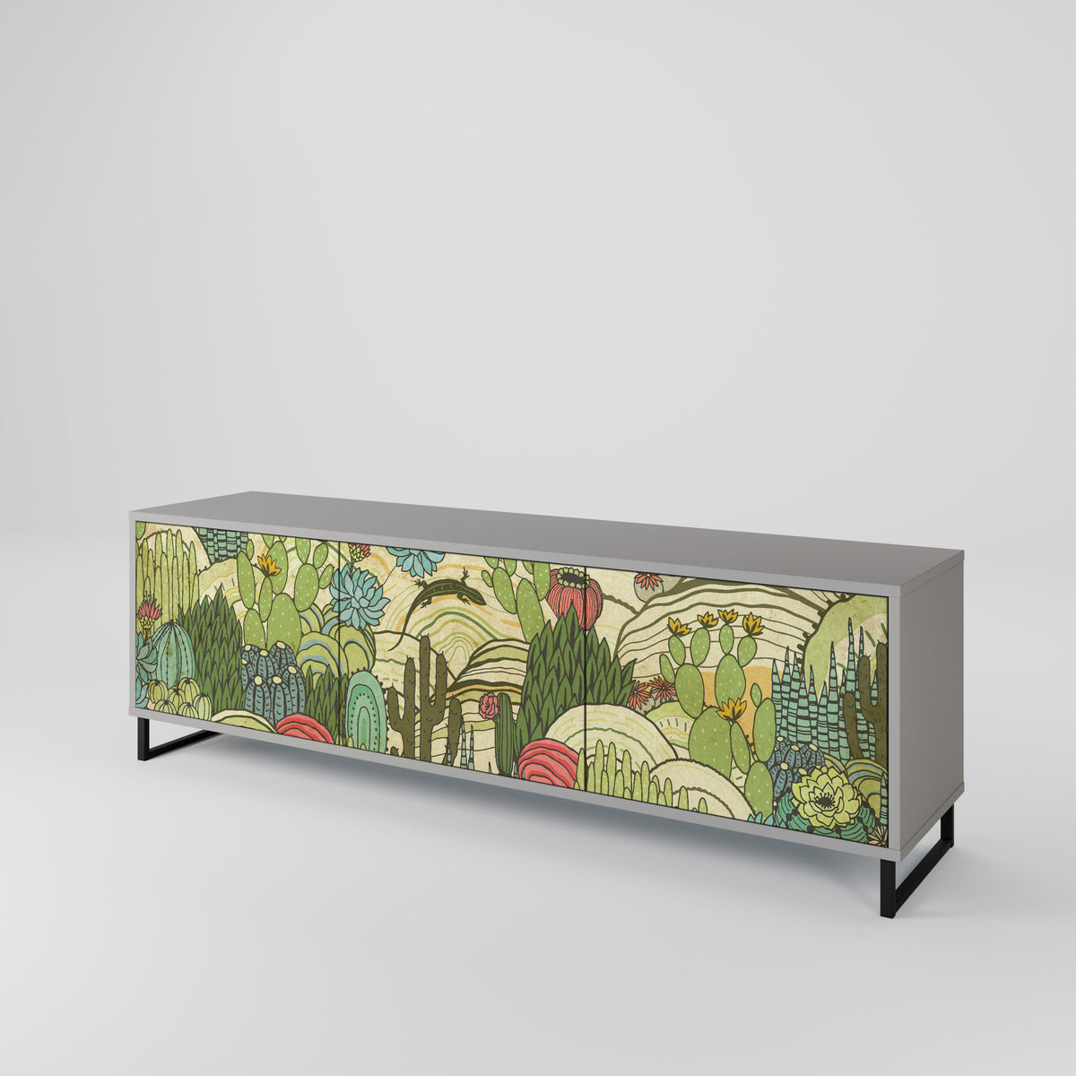 SUCCULENTS KALEIDOSCOPE Έπιπλο τηλεόρασης 3-θυρών