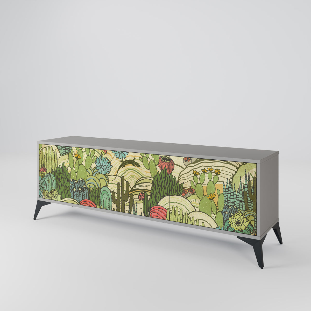 SUCCULENTS KALEIDOSCOPE Έπιπλο τηλεόρασης 3-θυρών