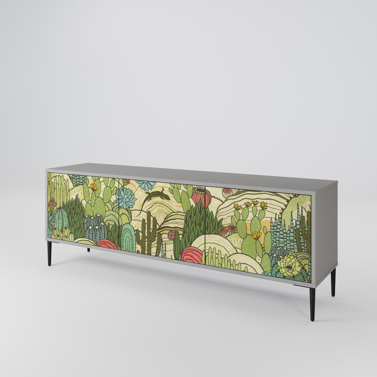 SUCCULENTS KALEIDOSCOPE Έπιπλο τηλεόρασης 3-θυρών