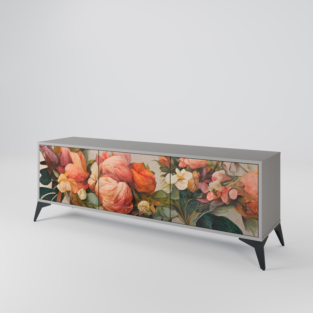 STYLISH BEAUTY Έπιπλο τηλεόρασης 3-θυρών