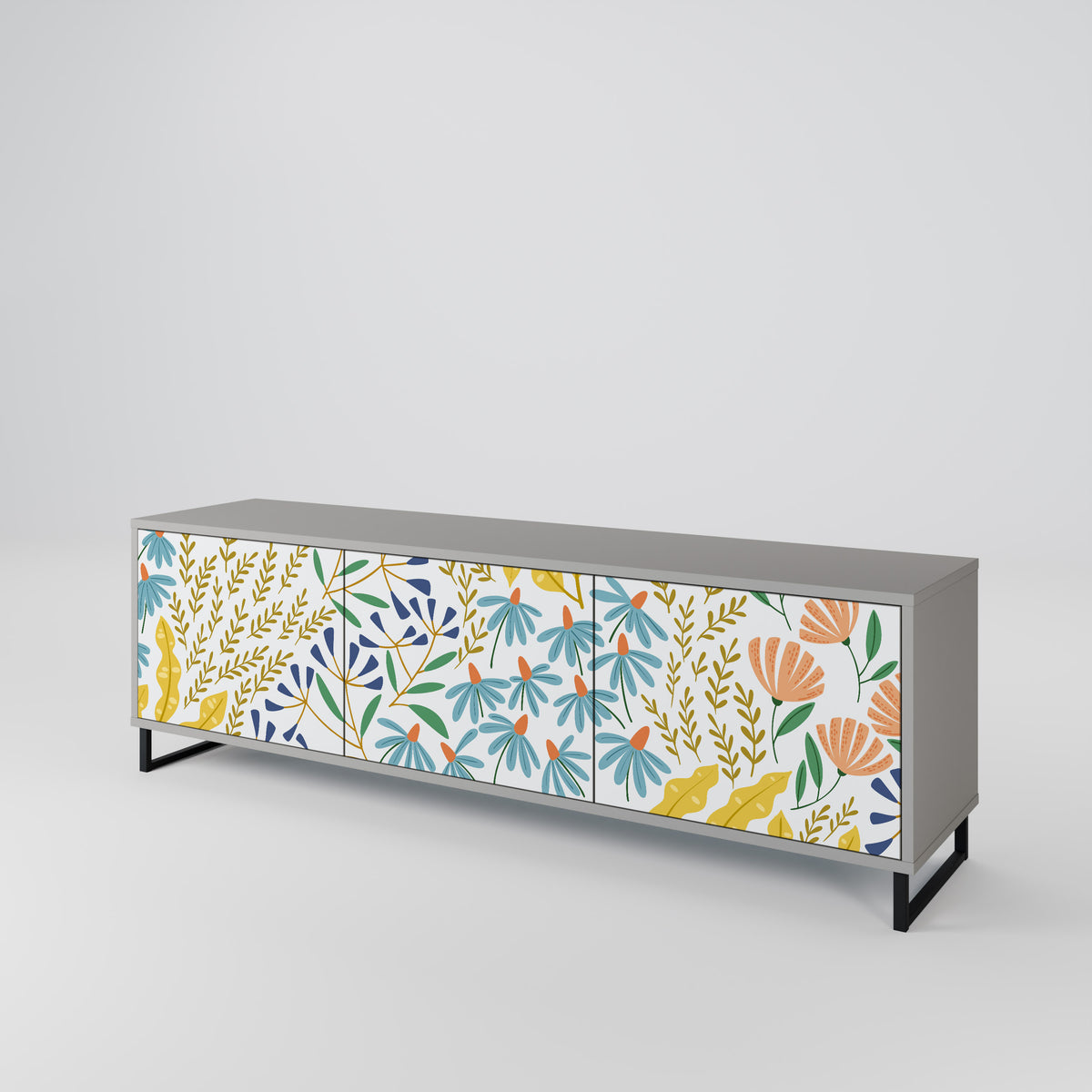 HELLO SPRING Έπιπλο τηλεόρασης 3-θυρών