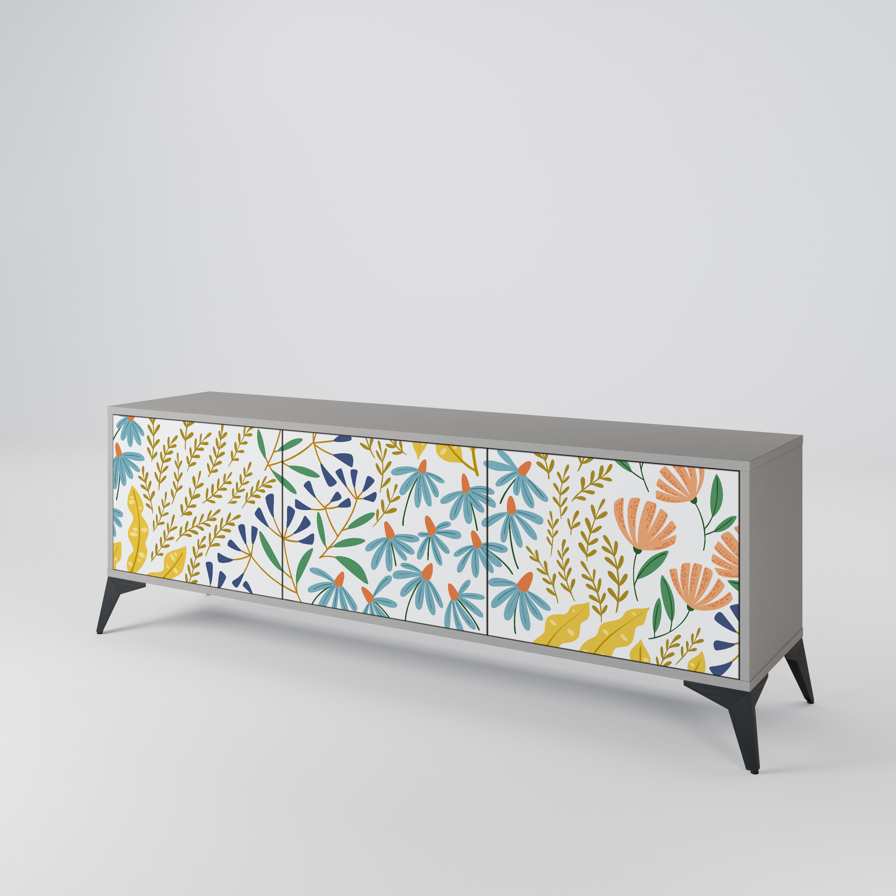 HELLO SPRING 3-Door TV Cabinet