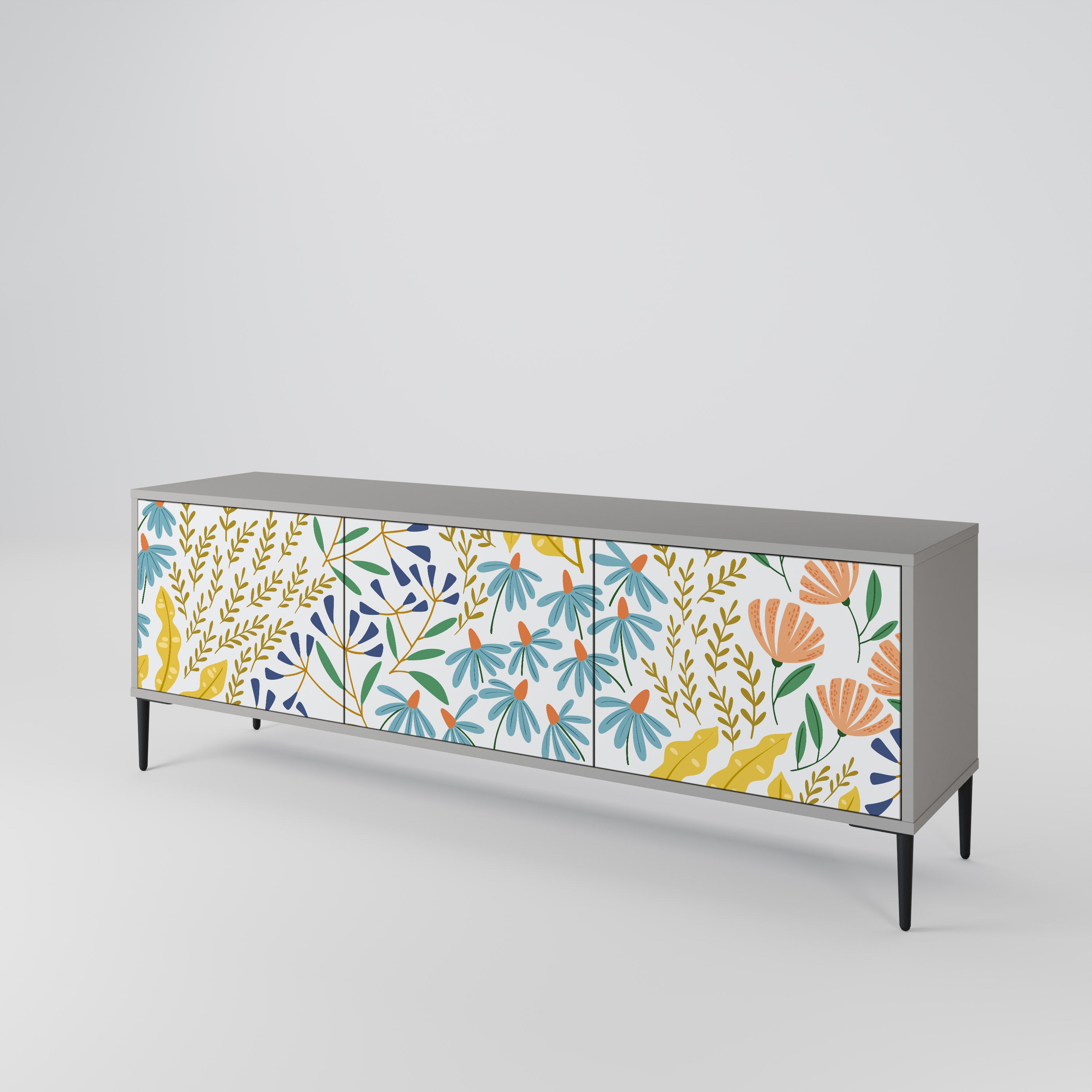 HELLO SPRING 3-Door TV Cabinet