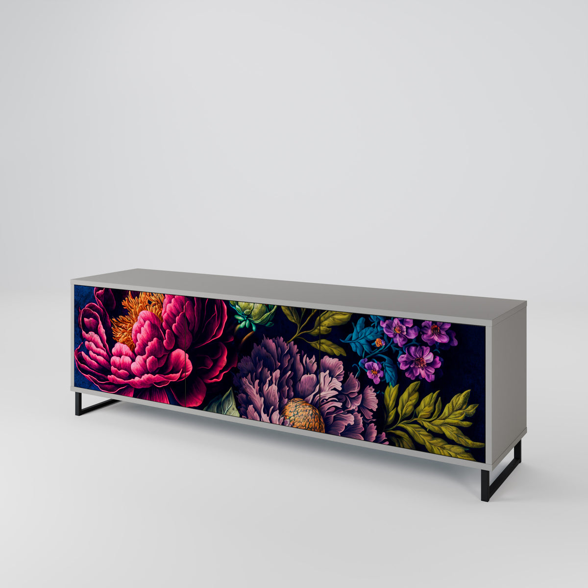BLOOMING ELEGANCE Έπιπλο τηλεόρασης 3-θυρών