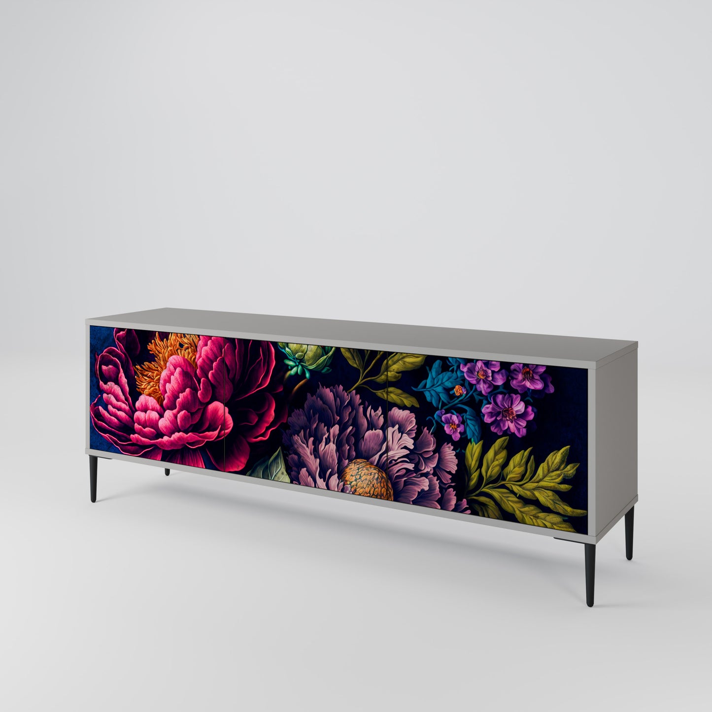 BLOOMING ELEGANCE Έπιπλο τηλεόρασης 3-θυρών