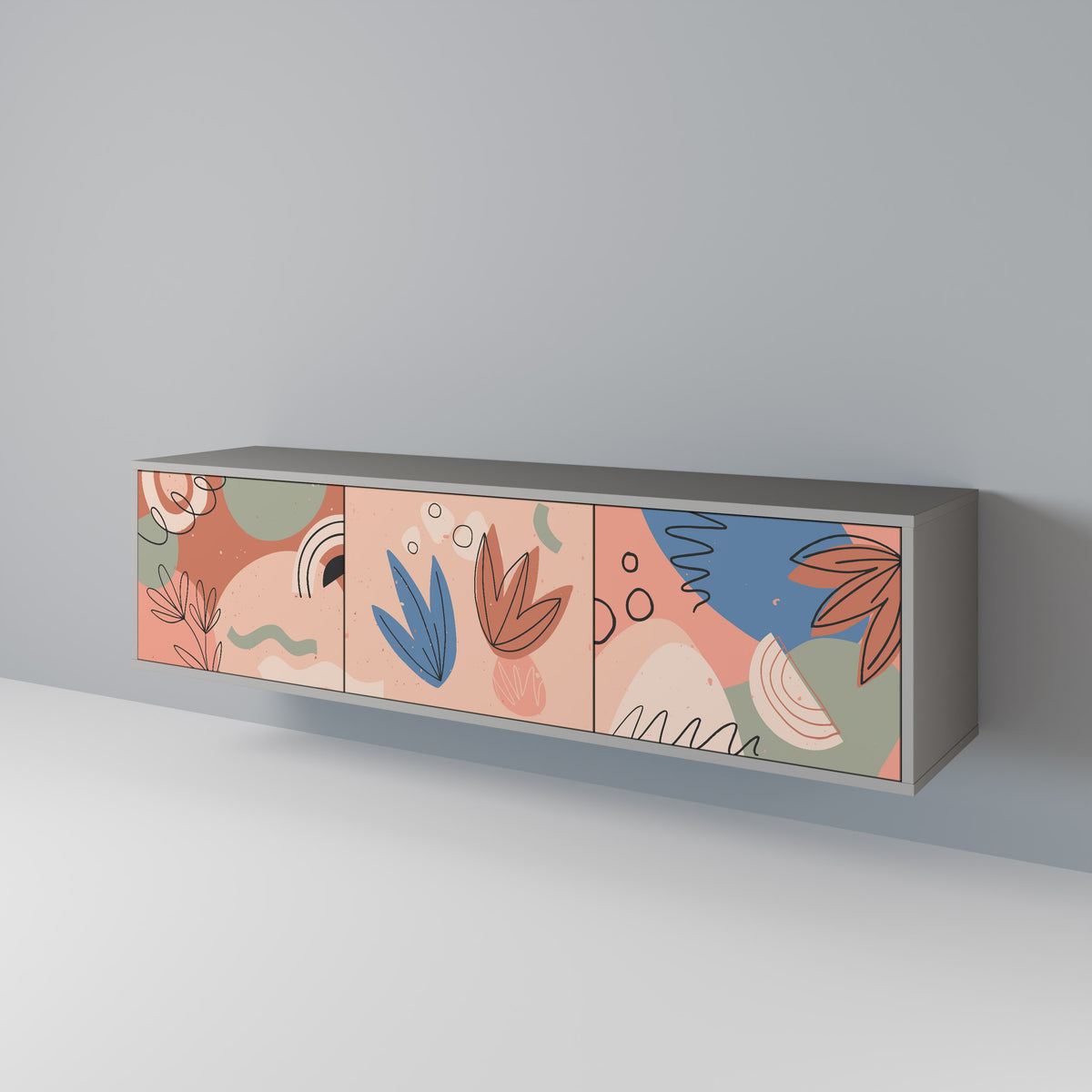 PASTEL DESTINY Έπιπλο τηλεόρασης 3-θυρών