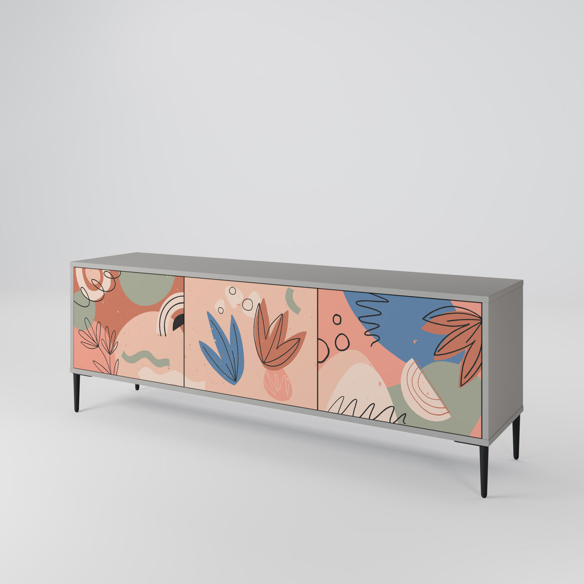 PASTEL DESTINY Έπιπλο τηλεόρασης 3-θυρών