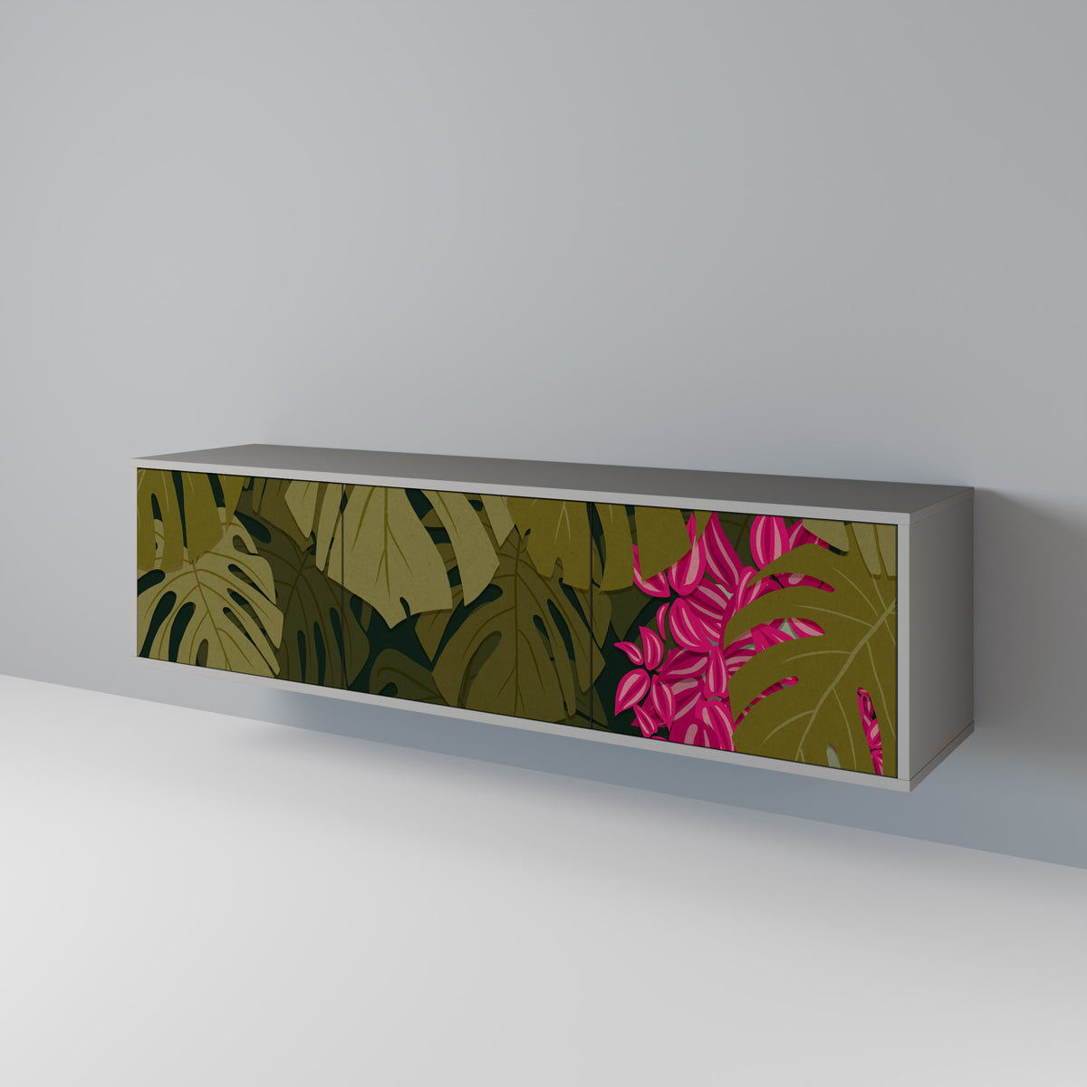 TROPICAL BEAUTY Έπιπλο τηλεόρασης 3-θυρών